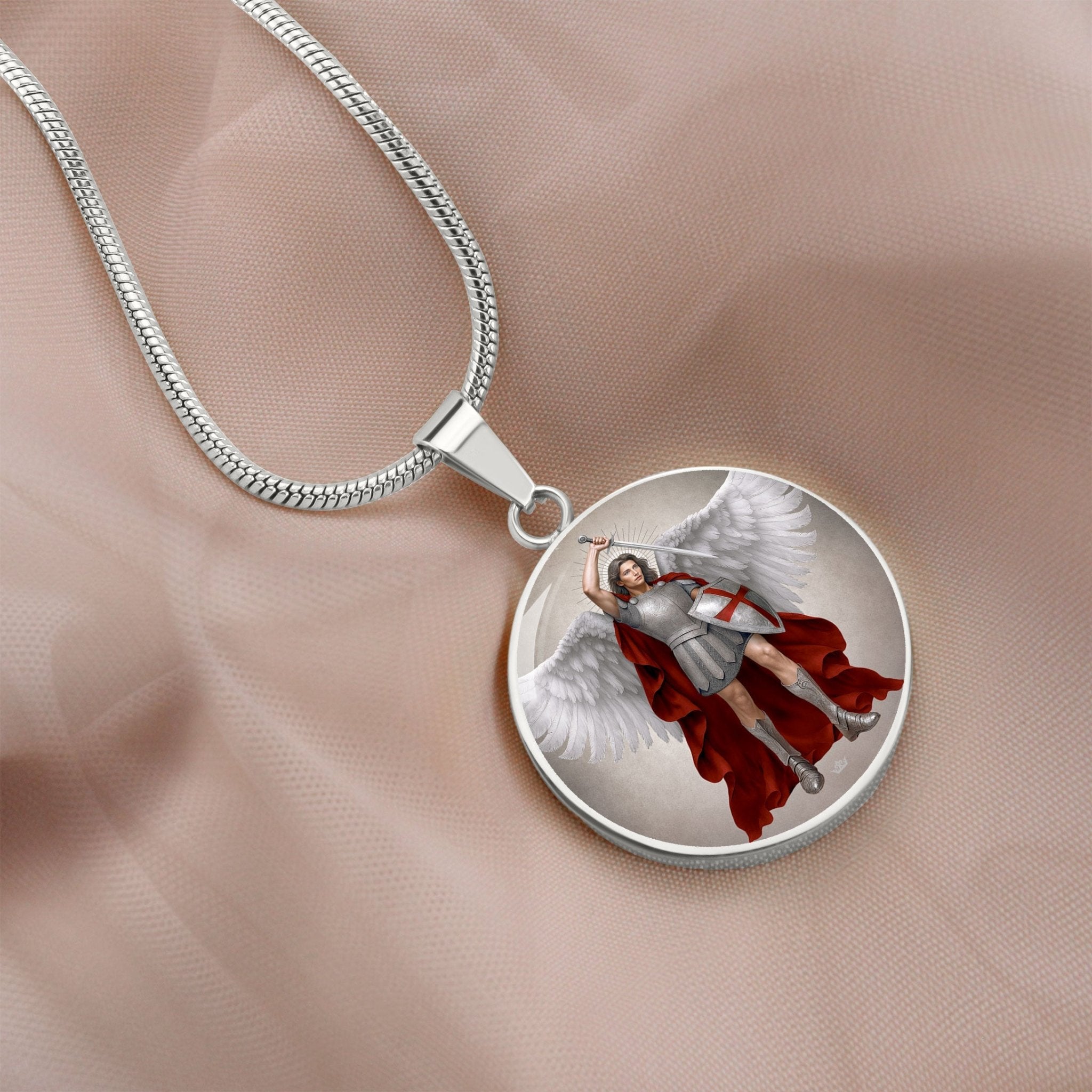 St. Michael the Archangel Pendant Necklace - VENXARA