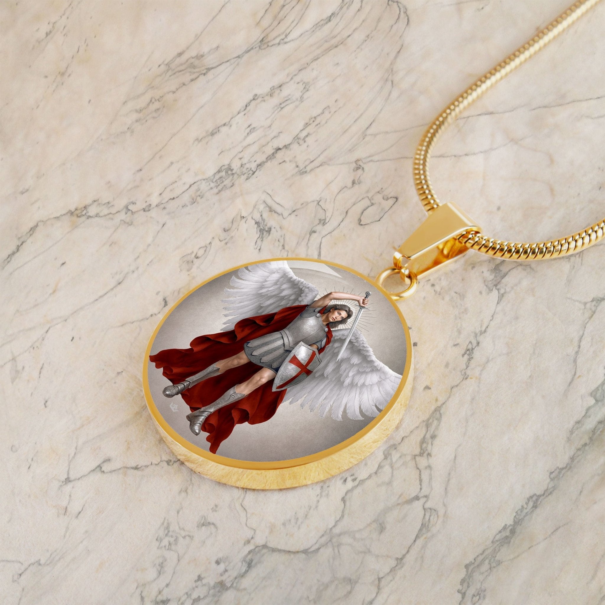 St. Michael the Archangel Pendant Necklace - VENXARA