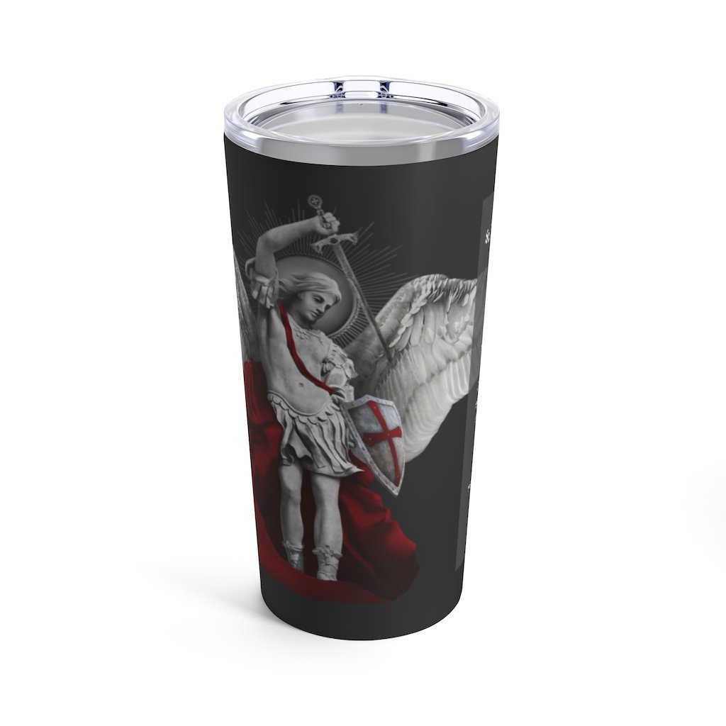 St. Michael the Archangel Prayer Tumbler 20 oz. (Ash) - VENXARA®