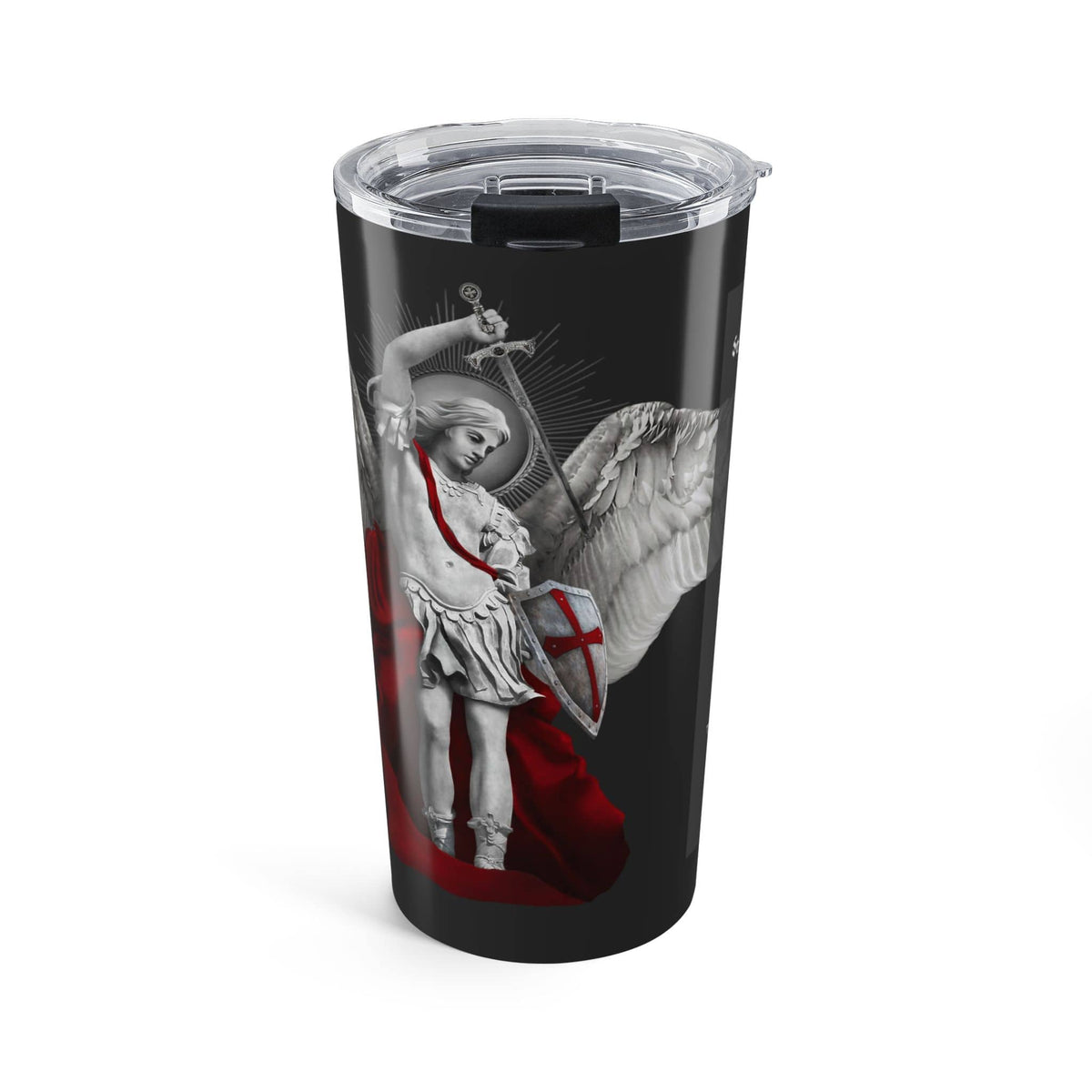 St. Michael the Archangel Prayer Tumbler (Ash 20 oz) Copyright VENXARA