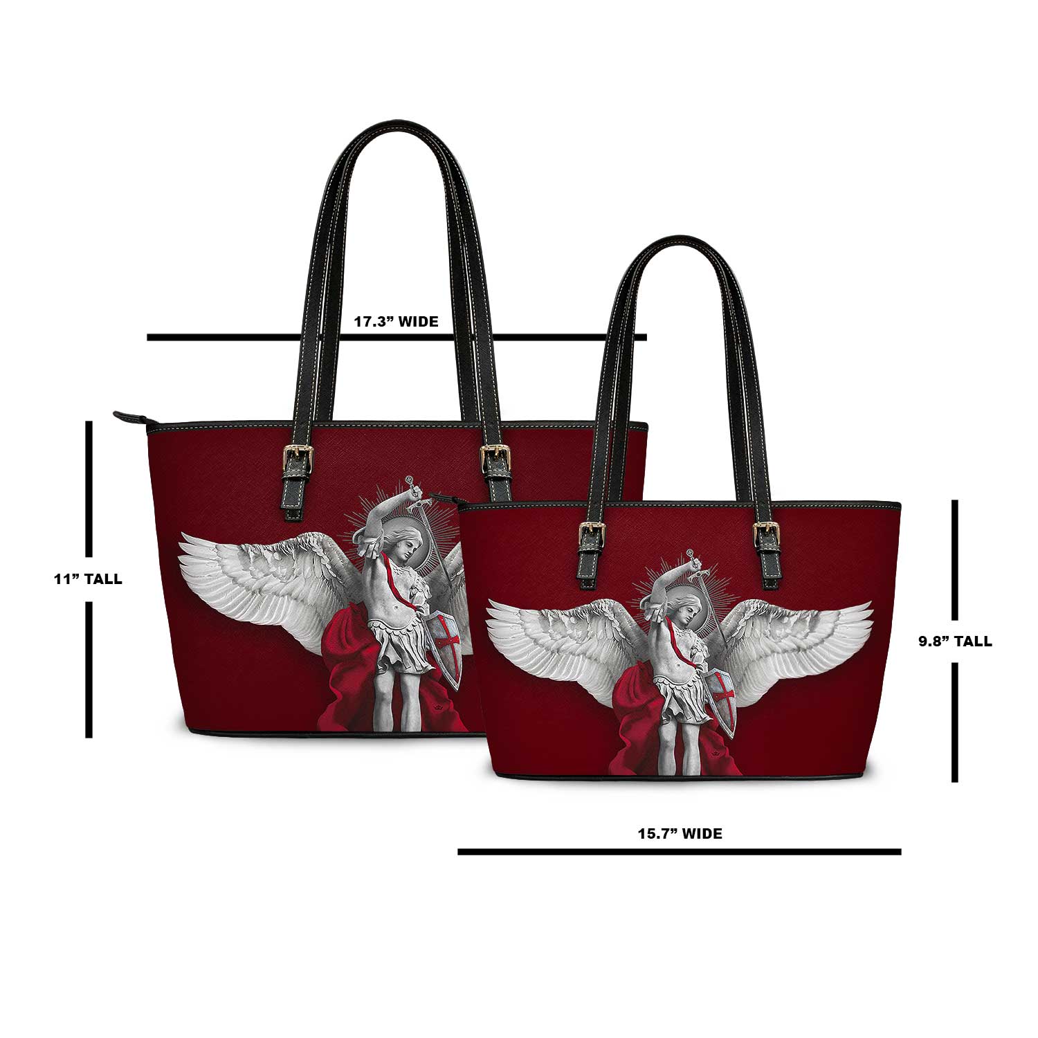 St. Michael the Archangel Tote Bag (Cardinal Red) - VENXARA®