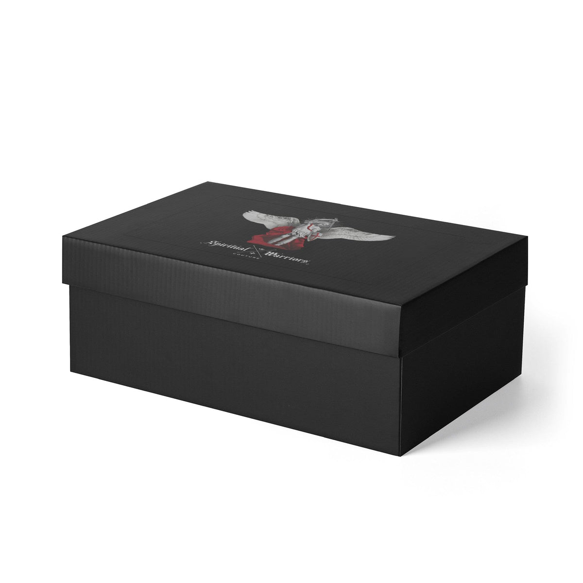St. Michael the Archangel Victorious Classic Canvas High Top Shoes (Black Camo) Copyright VENXARA