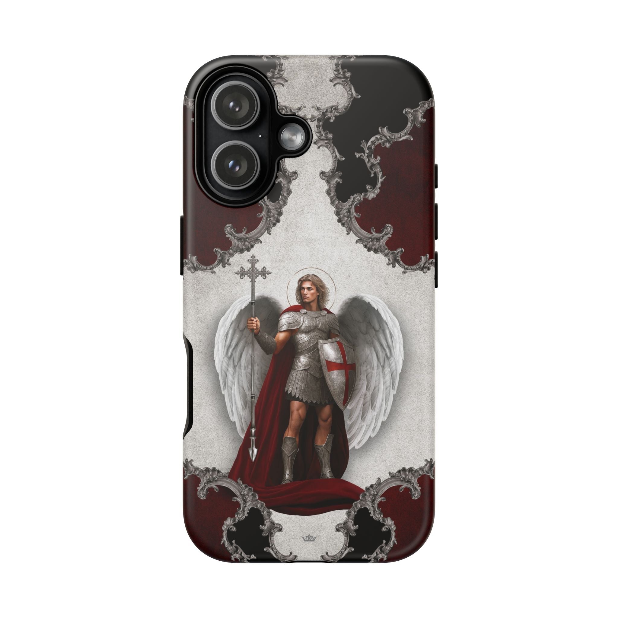 St. Michael the Archangel Victorious Hard Phone Case (Baroque) - Venxara