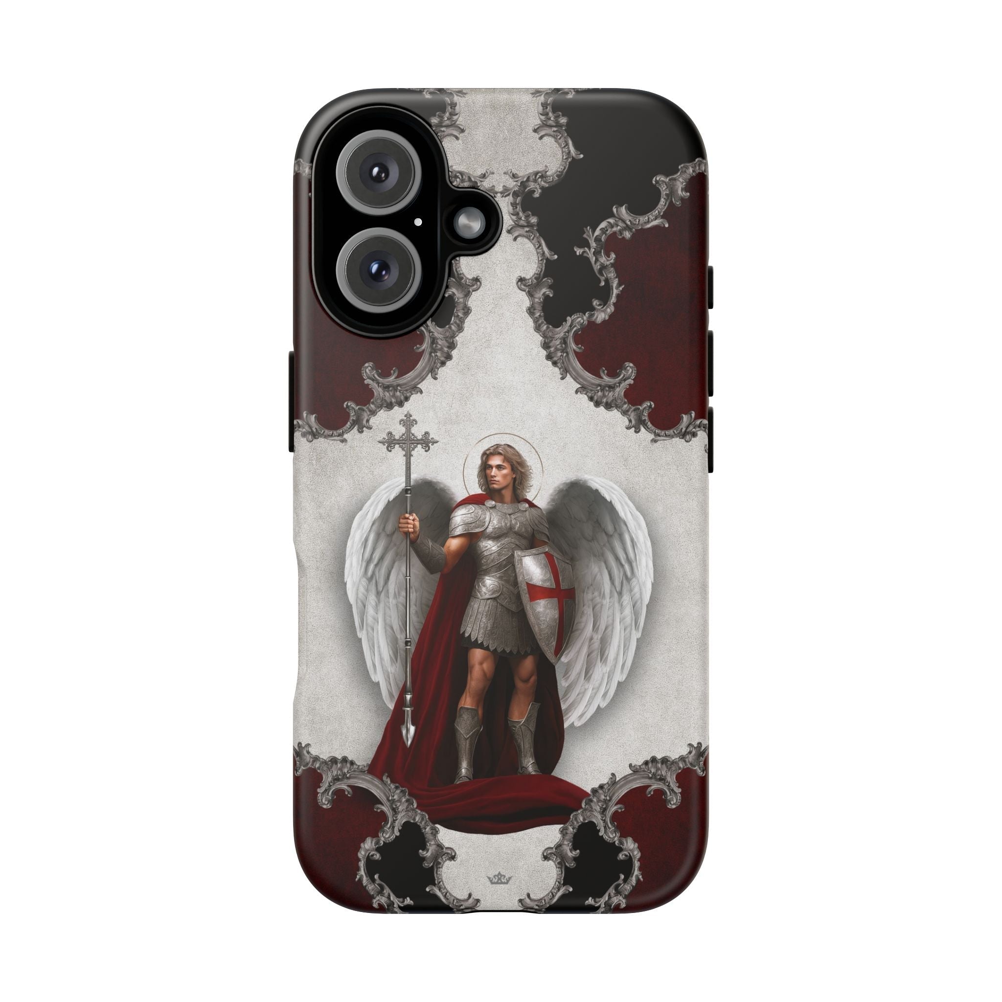 St. Michael the Archangel Victorious Hard Phone Case (Baroque) - Venxara