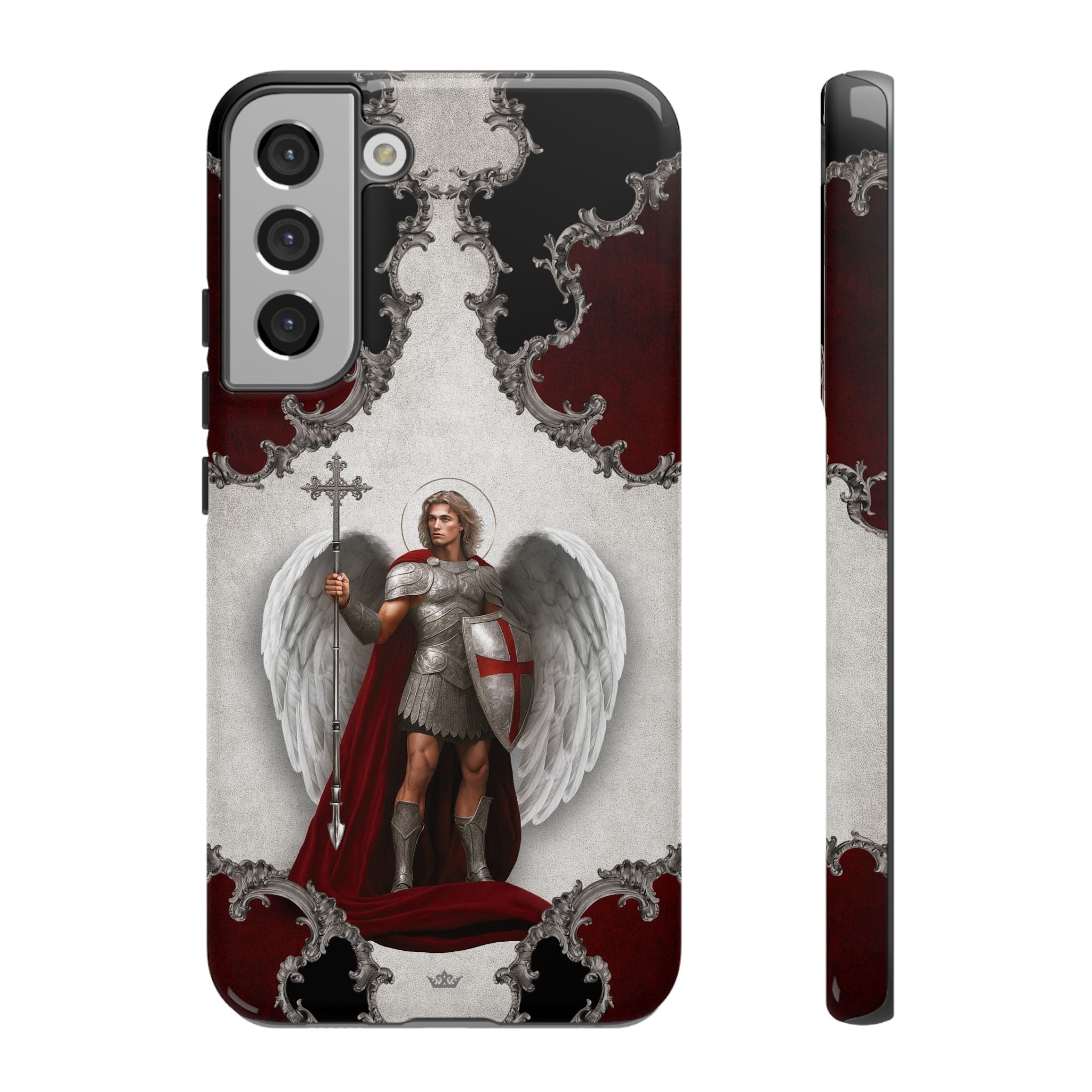 St. Michael the Archangel Victorious Hard Phone Case (Baroque) - Venxara