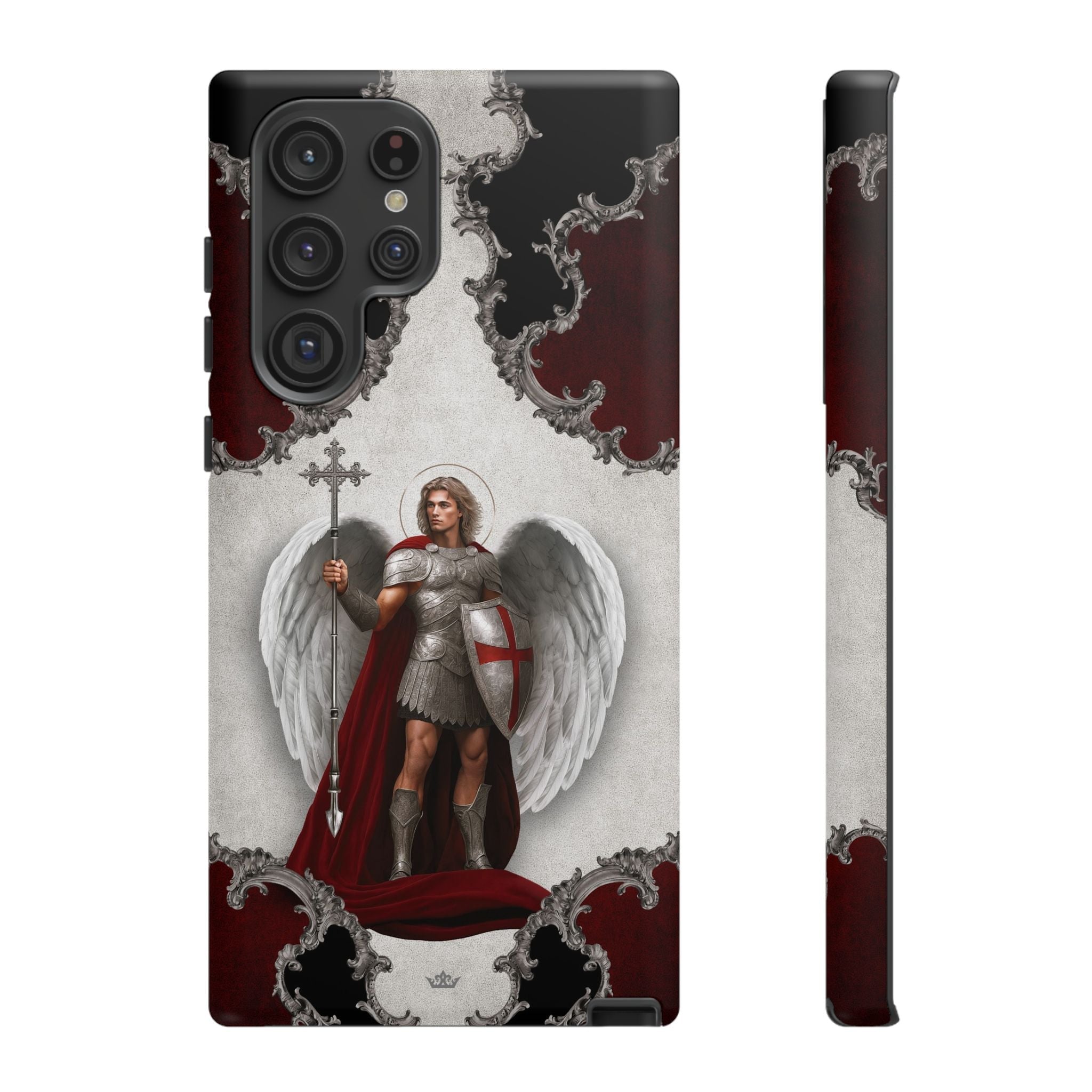 St. Michael the Archangel Victorious Hard Phone Case (Baroque) - Venxara