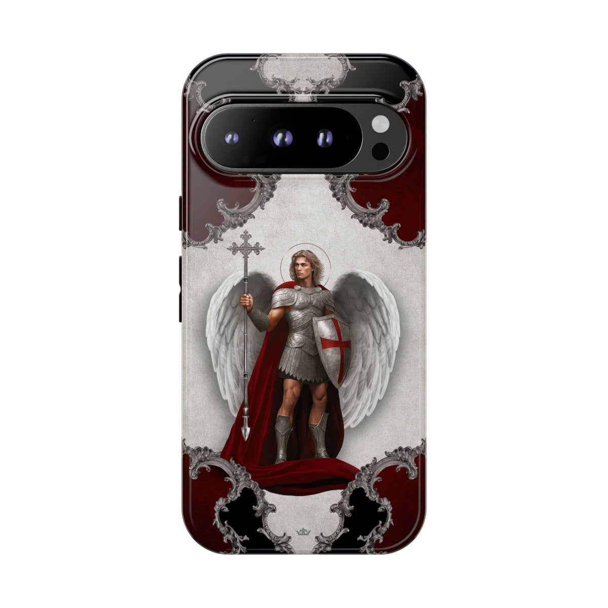 St. Michael the Archangel Victorious Hard Phone Case (Baroque) Copyright VENXARA