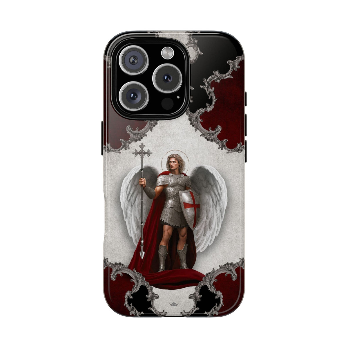St. Michael the Archangel Victorious Hard Phone Case (Baroque) Copyright VENXARA