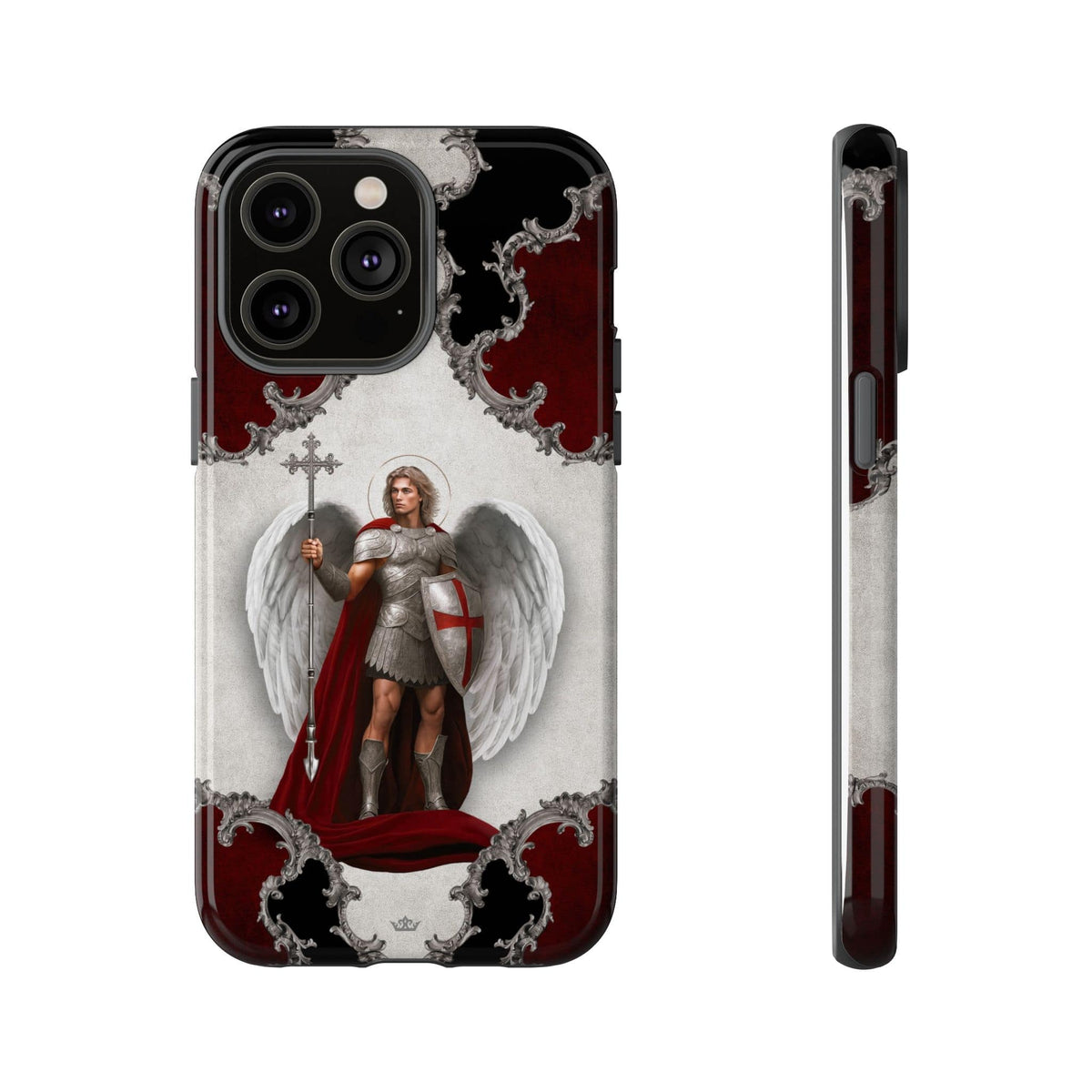 St. Michael the Archangel Victorious Hard Phone Case (Baroque) Copyright VENXARA