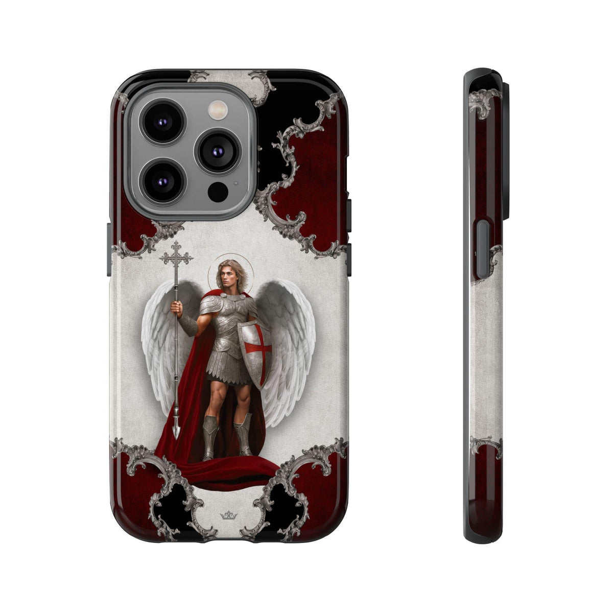 St. Michael the Archangel Victorious Hard Phone Case (Baroque) Copyright VENXARA