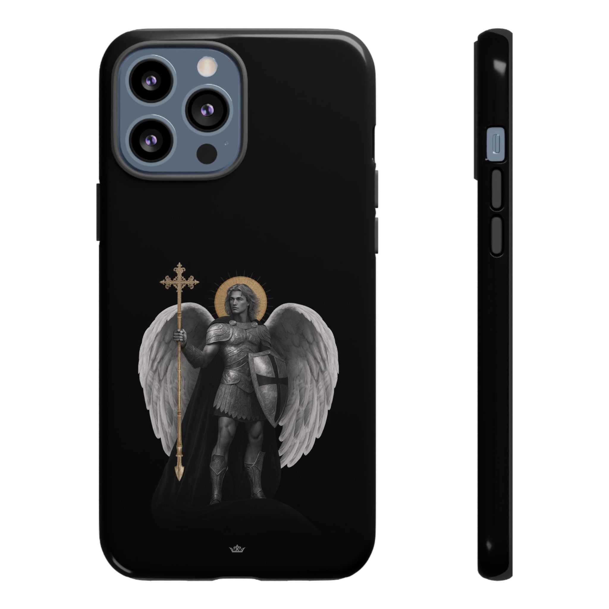 St. Michael the Archangel Victorious Hard Phone Case (Dark Night) - VENXARA