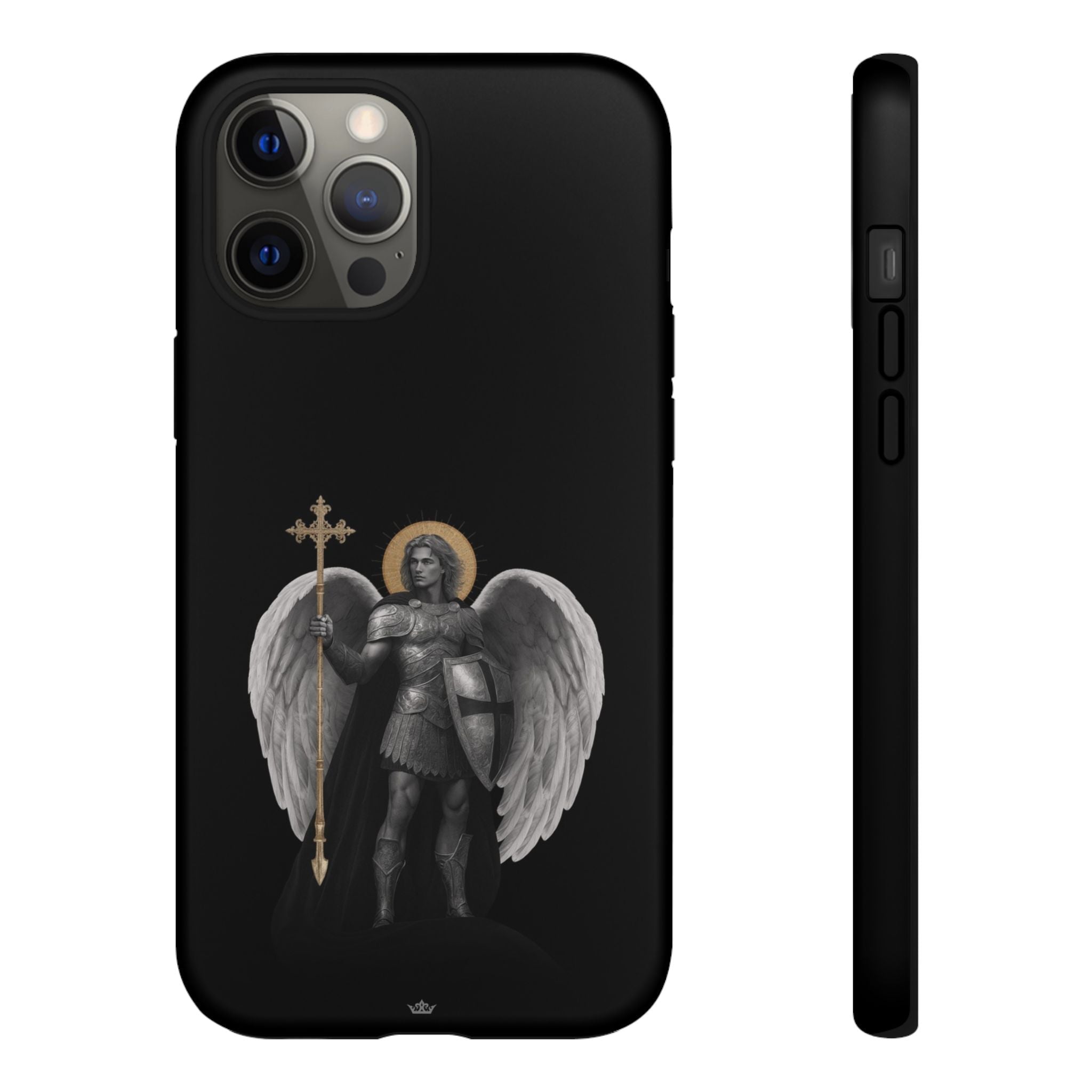 St. Michael the Archangel Victorious Hard Phone Case (Dark Night) - VENXARA