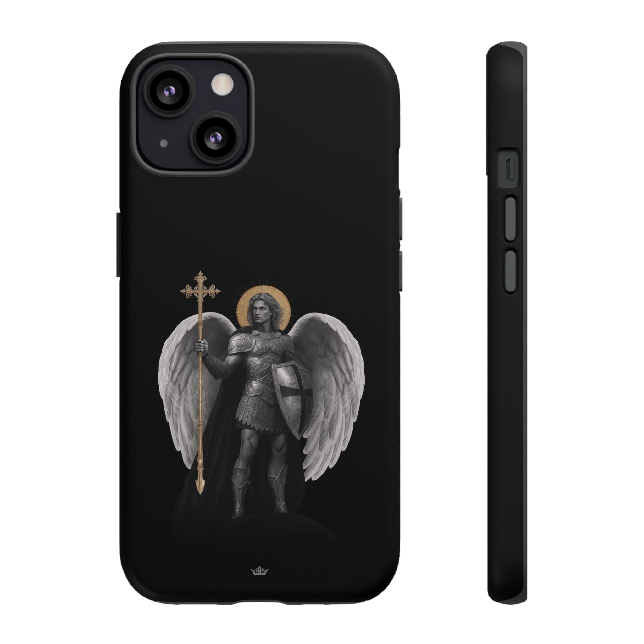 St. Michael the Archangel Victorious Hard Phone Case (Dark Night) - VENXARA