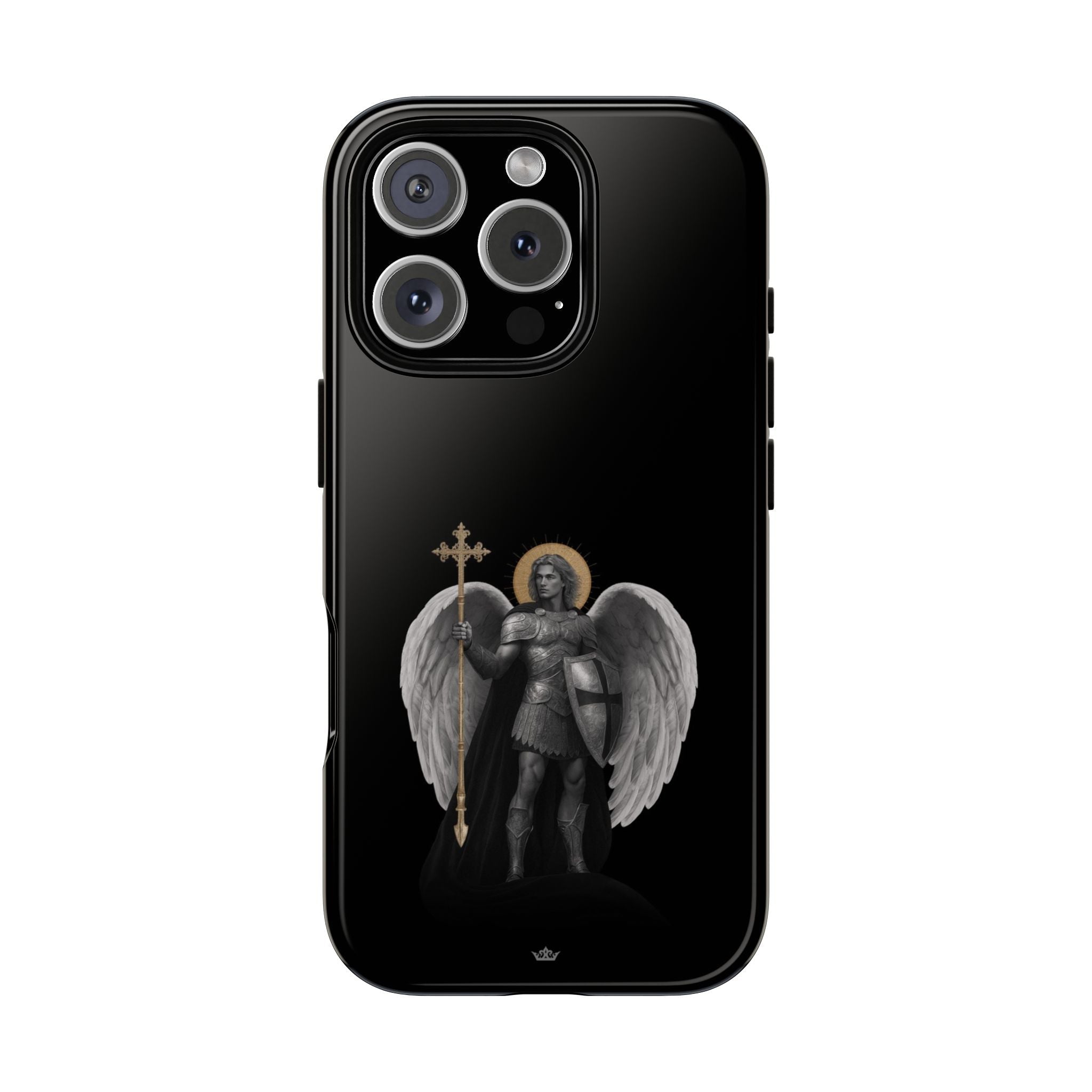 St. Michael the Archangel Victorious Hard Phone Case (Dark Night) - VENXARA