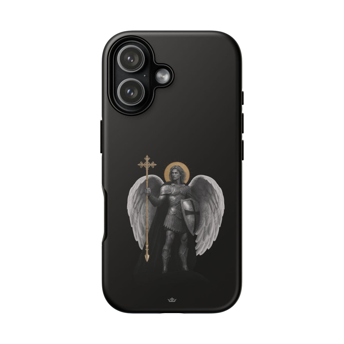 St. Michael the Archangel Victorious Hard Phone Case (Dark Night) Copyright VENXARA