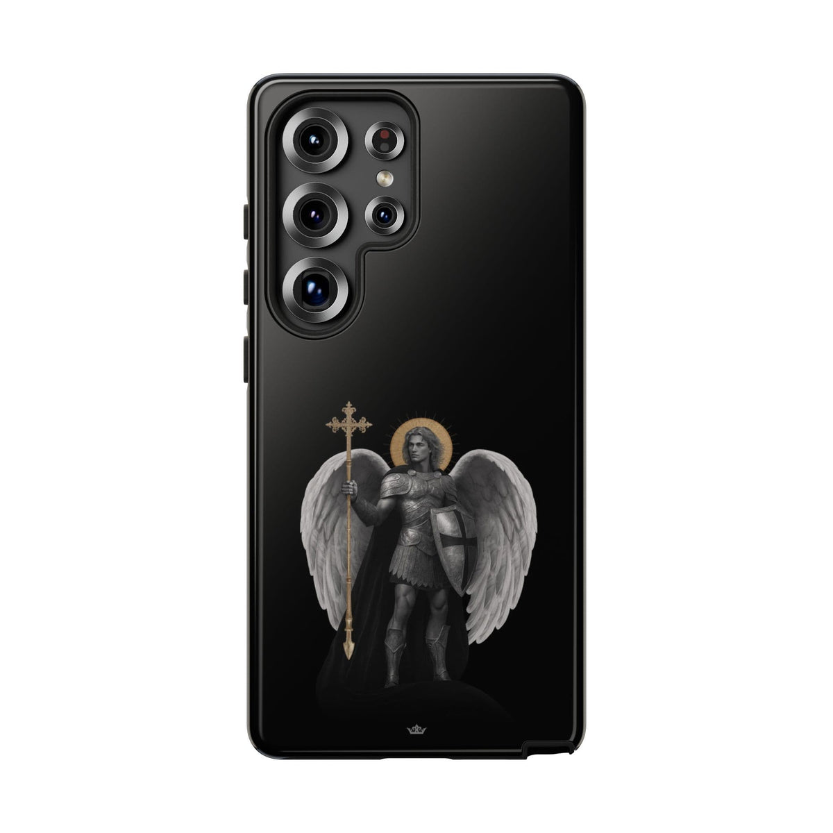 St. Michael the Archangel Victorious Hard Phone Case (Dark Night) Copyright VENXARA