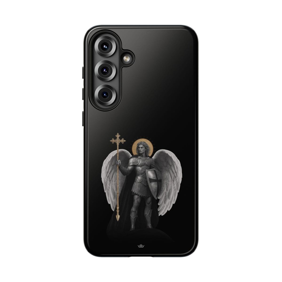 St. Michael the Archangel Victorious Hard Phone Case (Dark Night) Copyright VENXARA