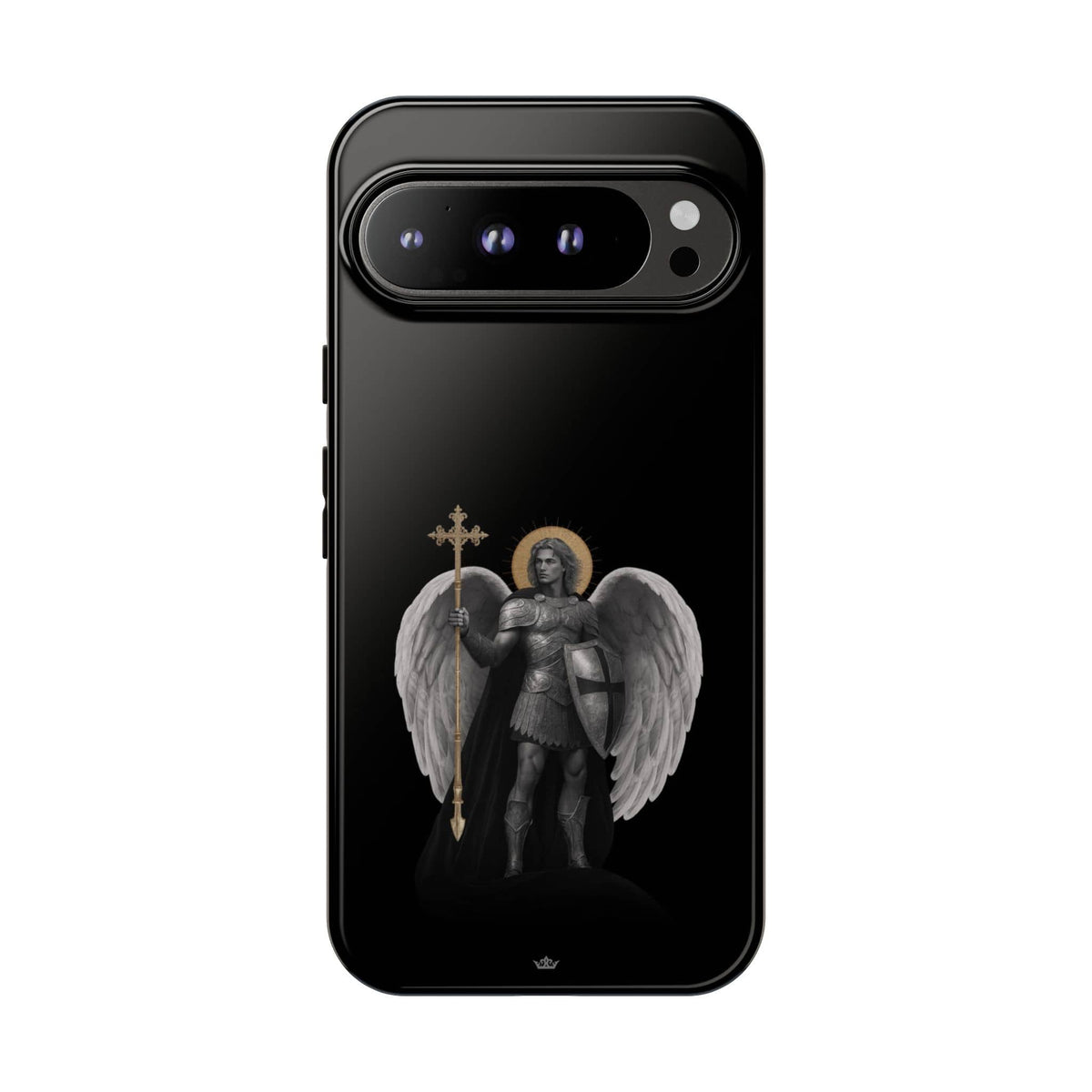 St. Michael the Archangel Victorious Hard Phone Case (Dark Night) Copyright VENXARA