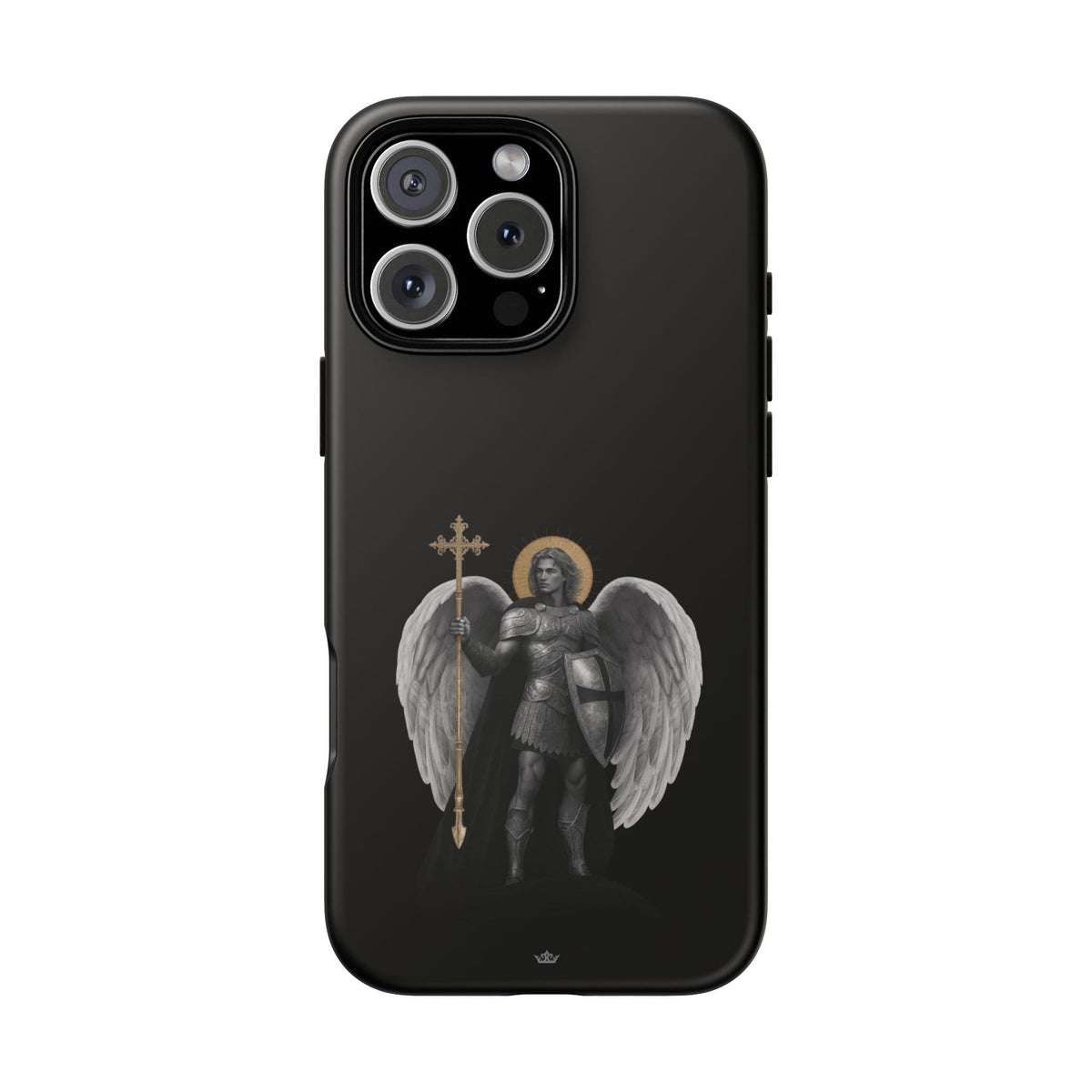 St. Michael the Archangel Victorious Hard Phone Case (Dark Night) Copyright VENXARA