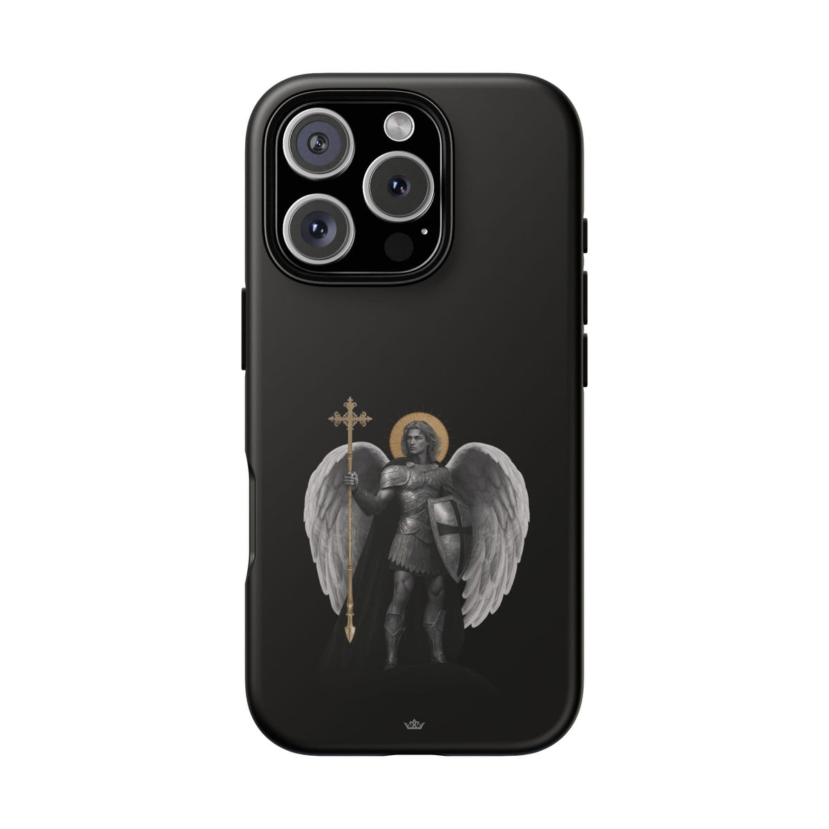 St. Michael the Archangel Victorious Hard Phone Case (Dark Night) Copyright VENXARA
