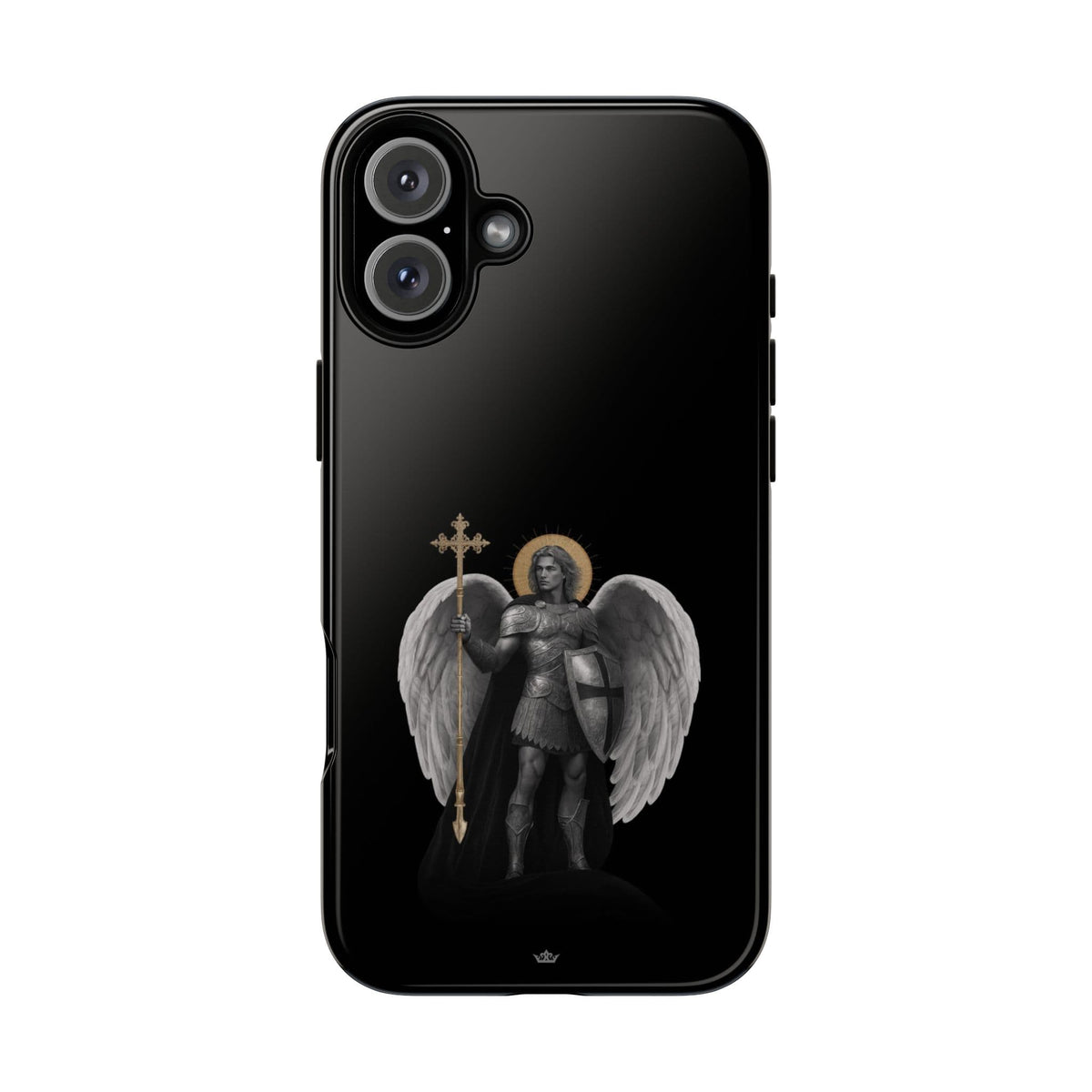 St. Michael the Archangel Victorious Hard Phone Case (Dark Night) Copyright VENXARA