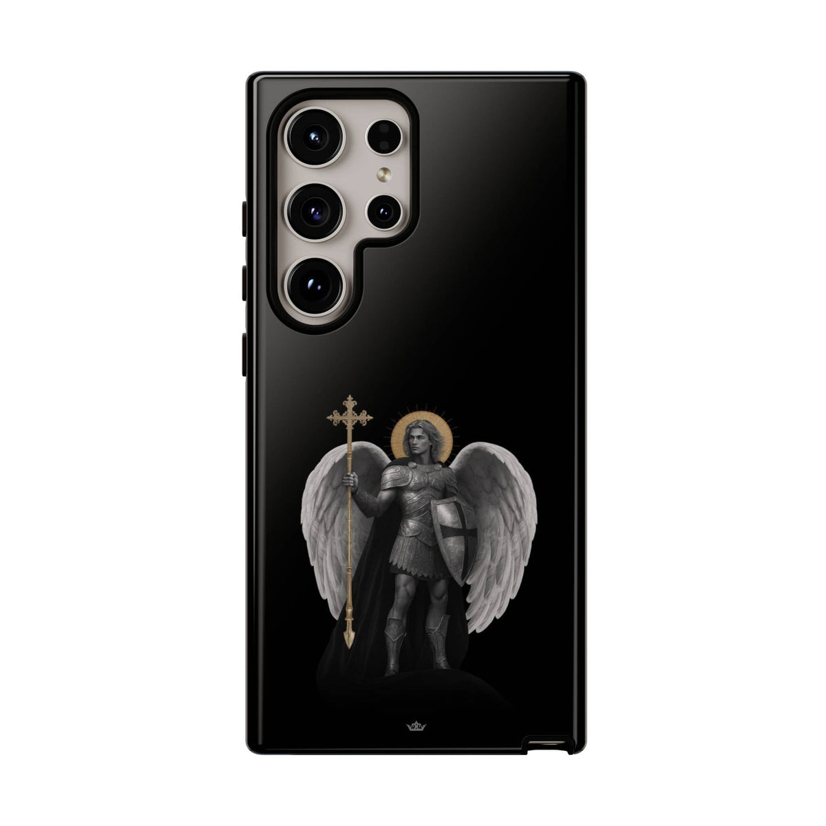 St. Michael the Archangel Victorious Hard Phone Case (Dark Night) Copyright VENXARA
