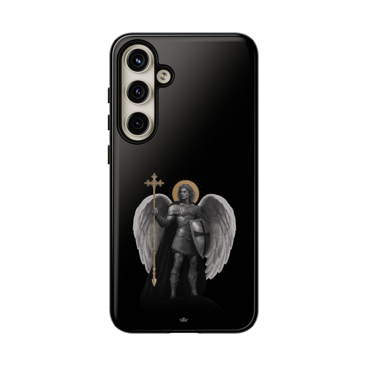 St. Michael the Archangel Victorious Hard Phone Case (Dark Night) Copyright VENXARA