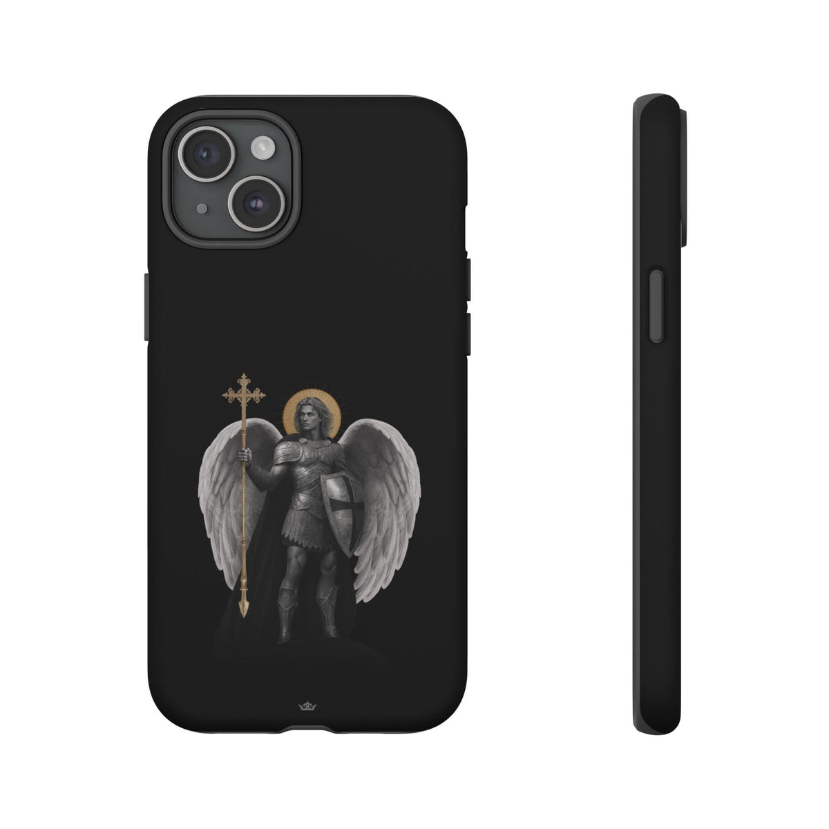 St. Michael the Archangel Victorious Hard Phone Case (Dark Night) Copyright VENXARA