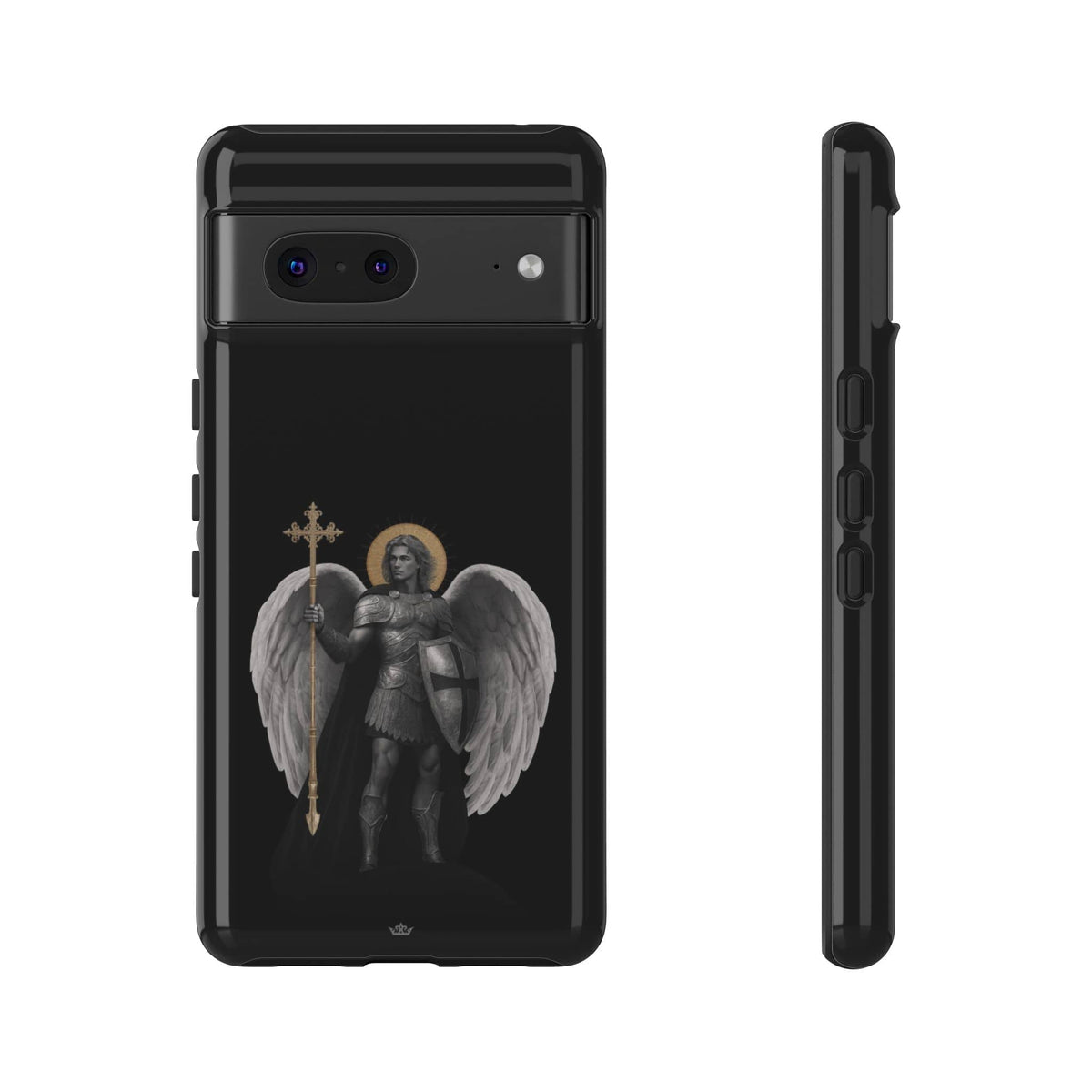 St. Michael the Archangel Victorious Hard Phone Case (Dark Night) Copyright VENXARA