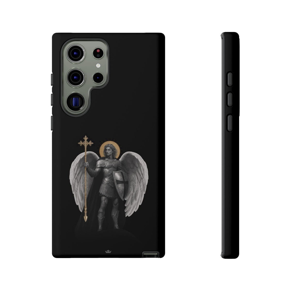 St. Michael the Archangel Victorious Hard Phone Case (Dark Night) Copyright VENXARA
