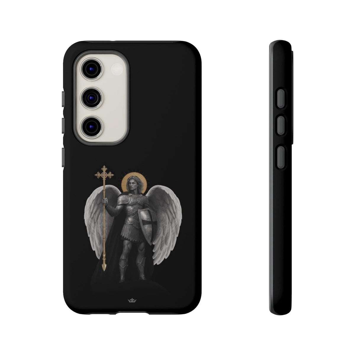 St. Michael the Archangel Victorious Hard Phone Case (Dark Night) Copyright VENXARA