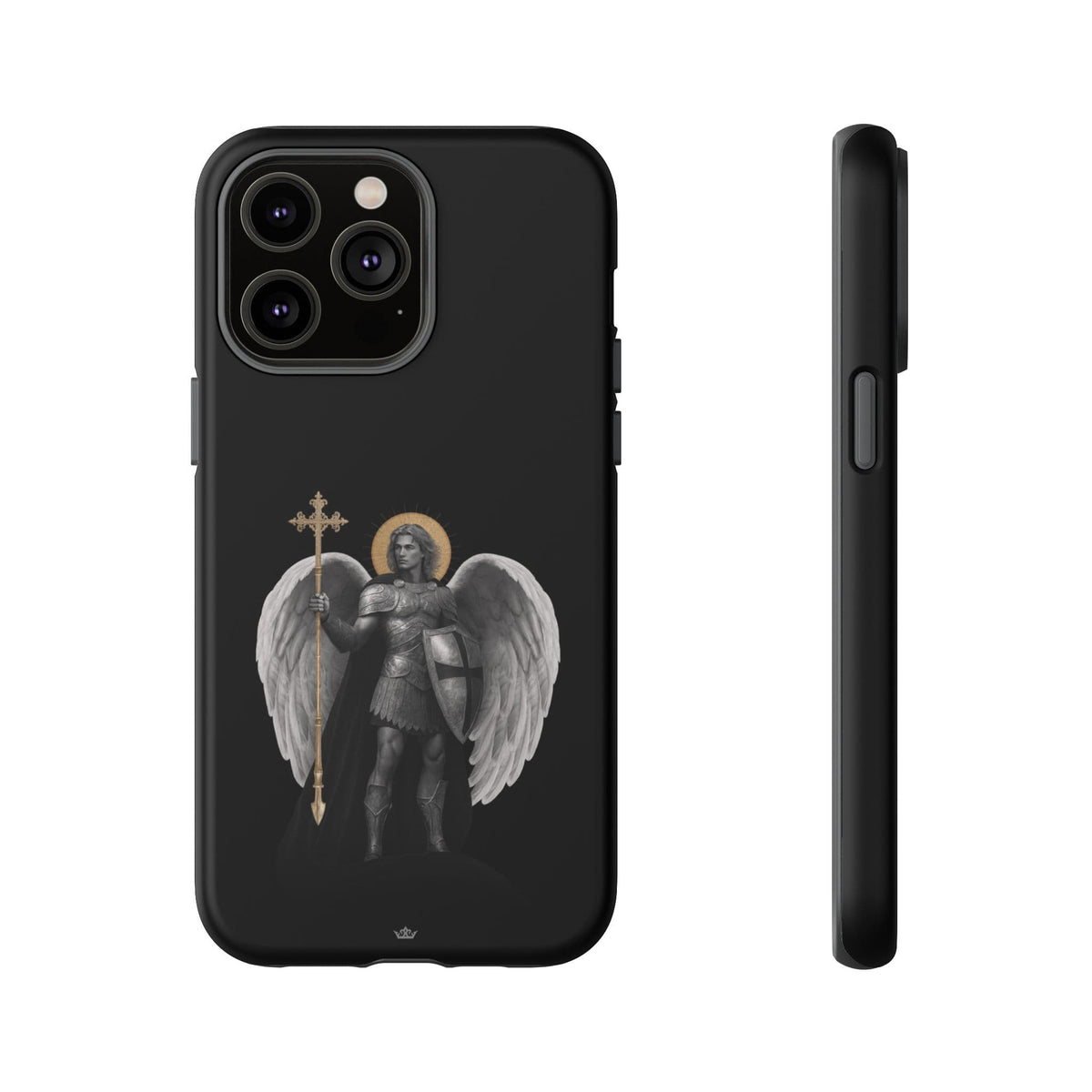 St. Michael the Archangel Victorious Hard Phone Case (Dark Night) Copyright VENXARA