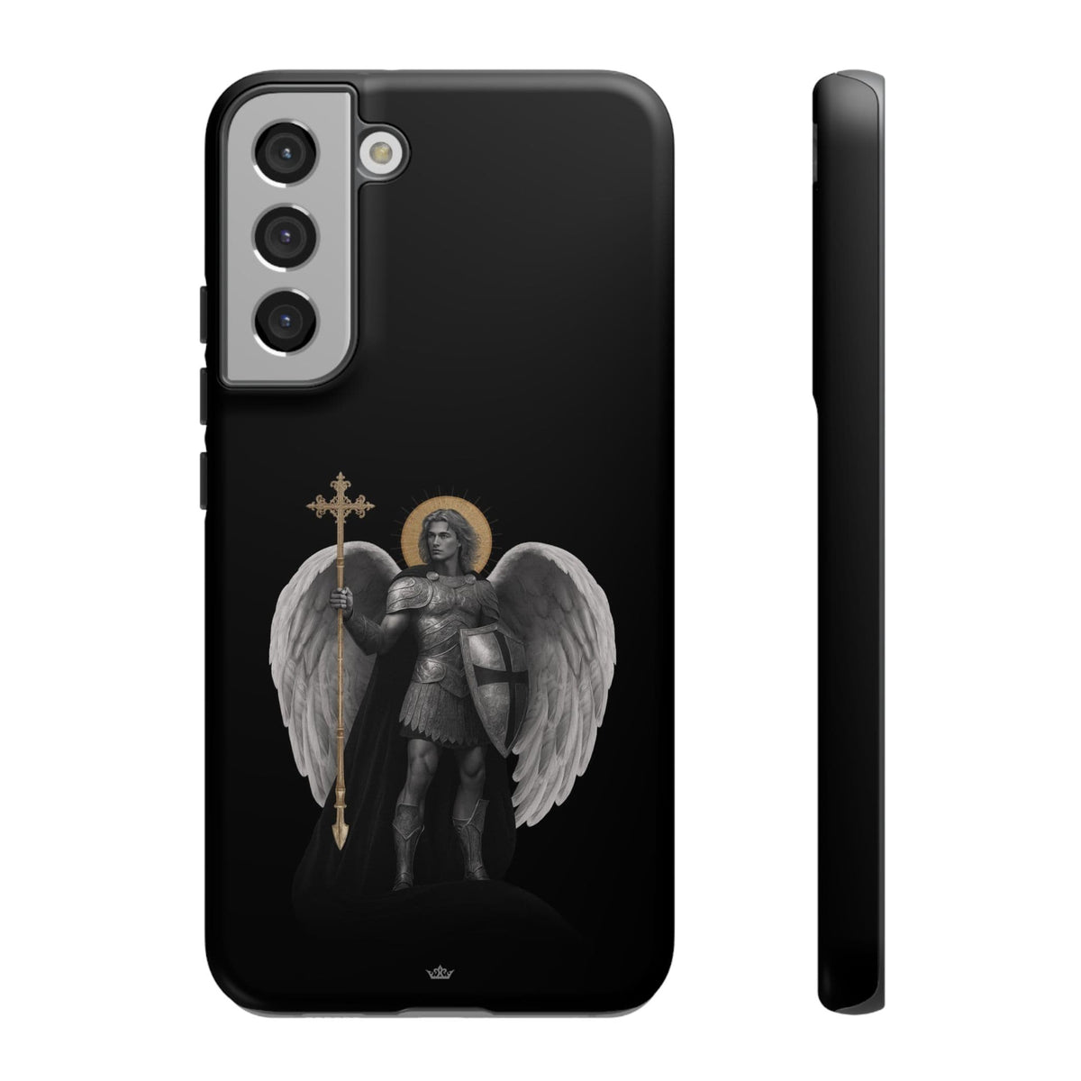 St. Michael the Archangel Victorious Hard Phone Case (Dark Night) Copyright VENXARA