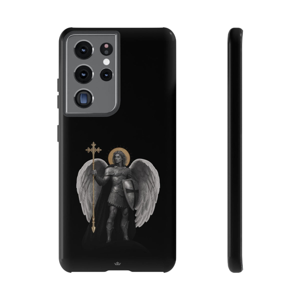 St. Michael the Archangel Victorious Hard Phone Case (Dark Night) Copyright VENXARA