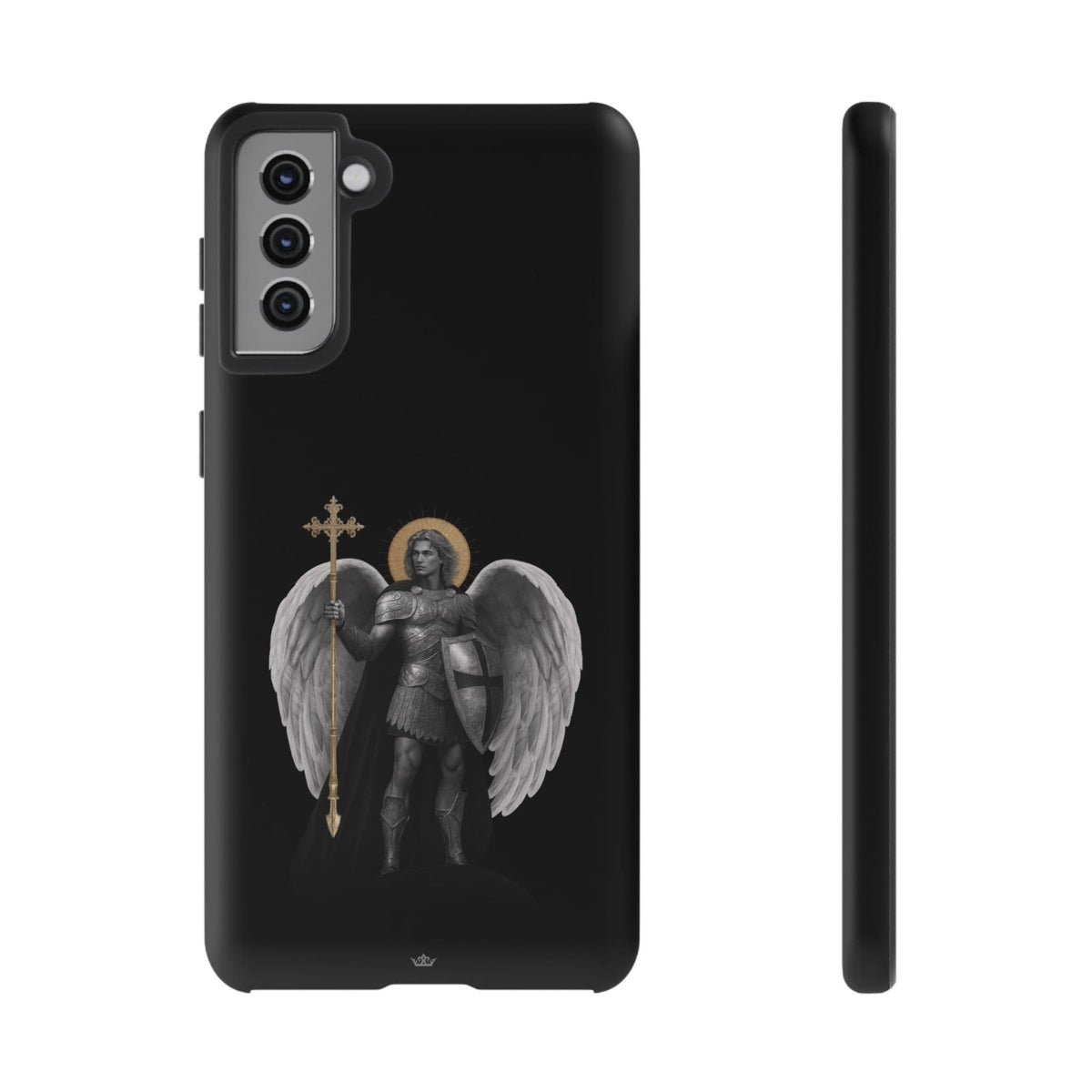 St. Michael the Archangel Victorious Hard Phone Case (Dark Night) Copyright VENXARA