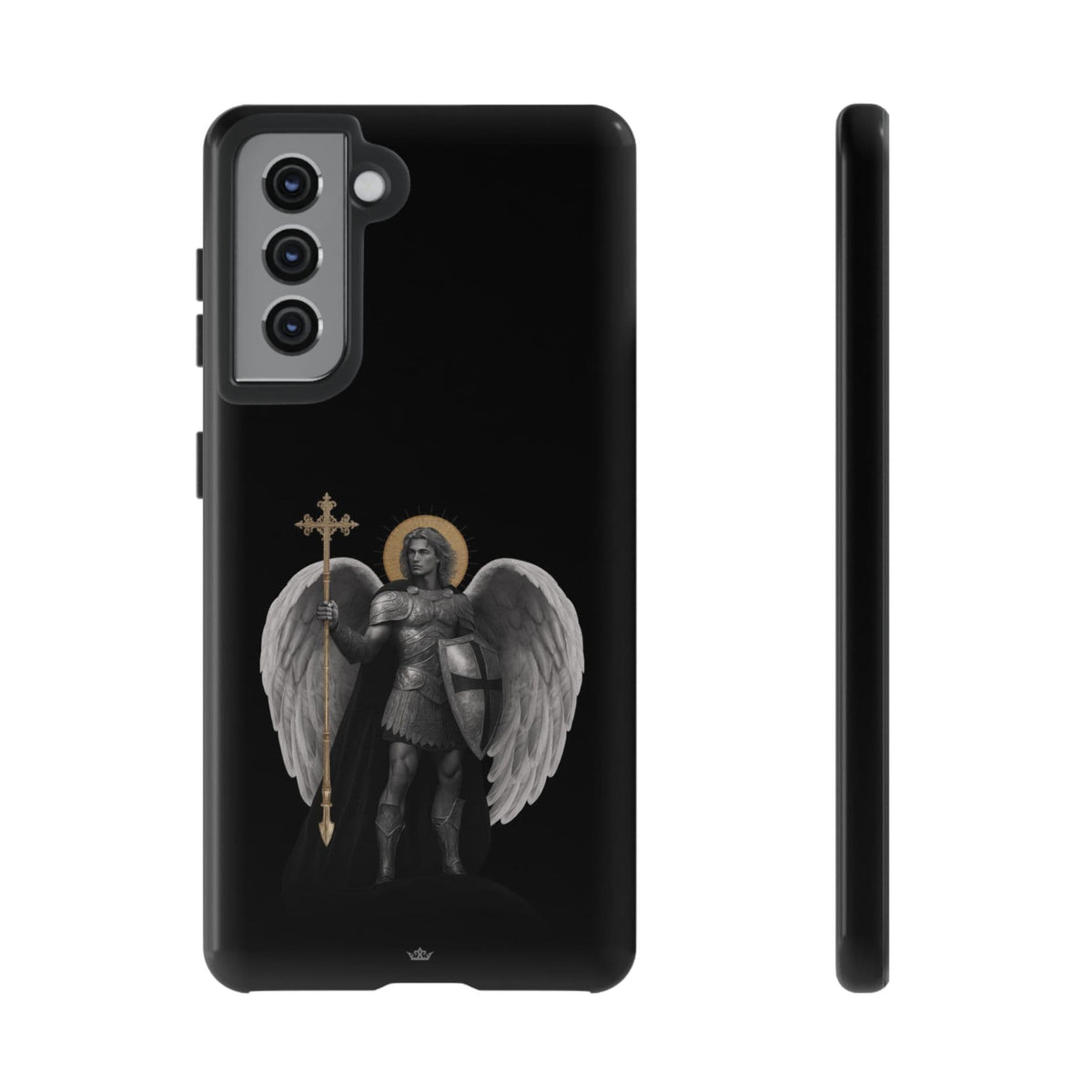 St. Michael the Archangel Victorious Hard Phone Case (Dark Night) Copyright VENXARA