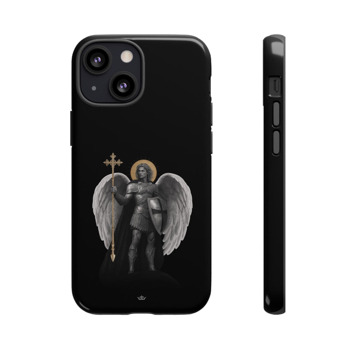 St. Michael the Archangel Victorious Hard Phone Case (Dark Night) Copyright VENXARA