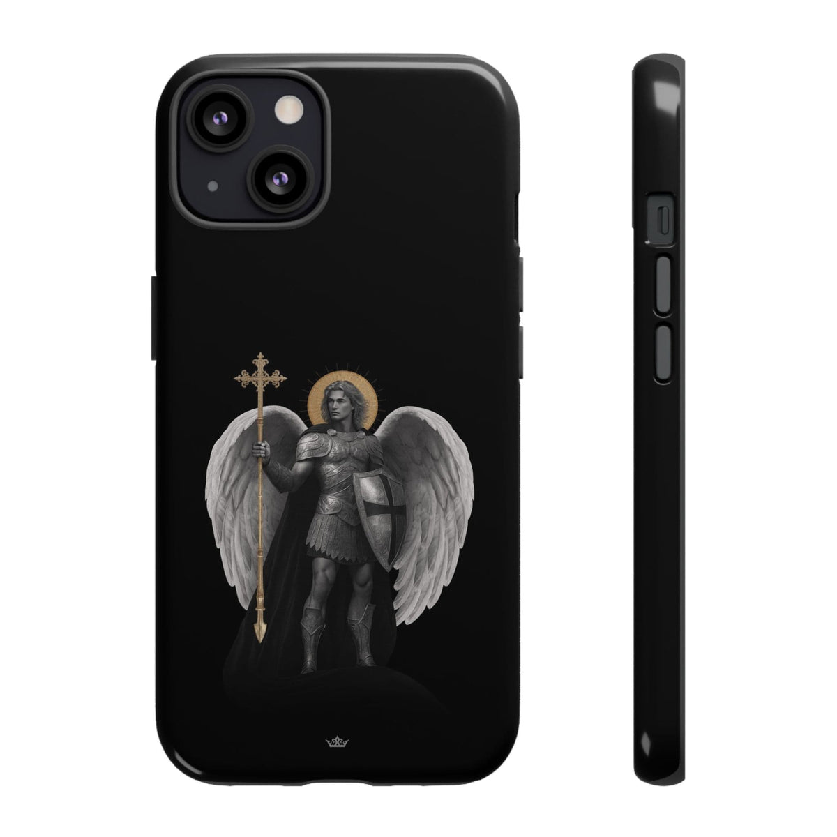 St. Michael the Archangel Victorious Hard Phone Case (Dark Night) Copyright VENXARA