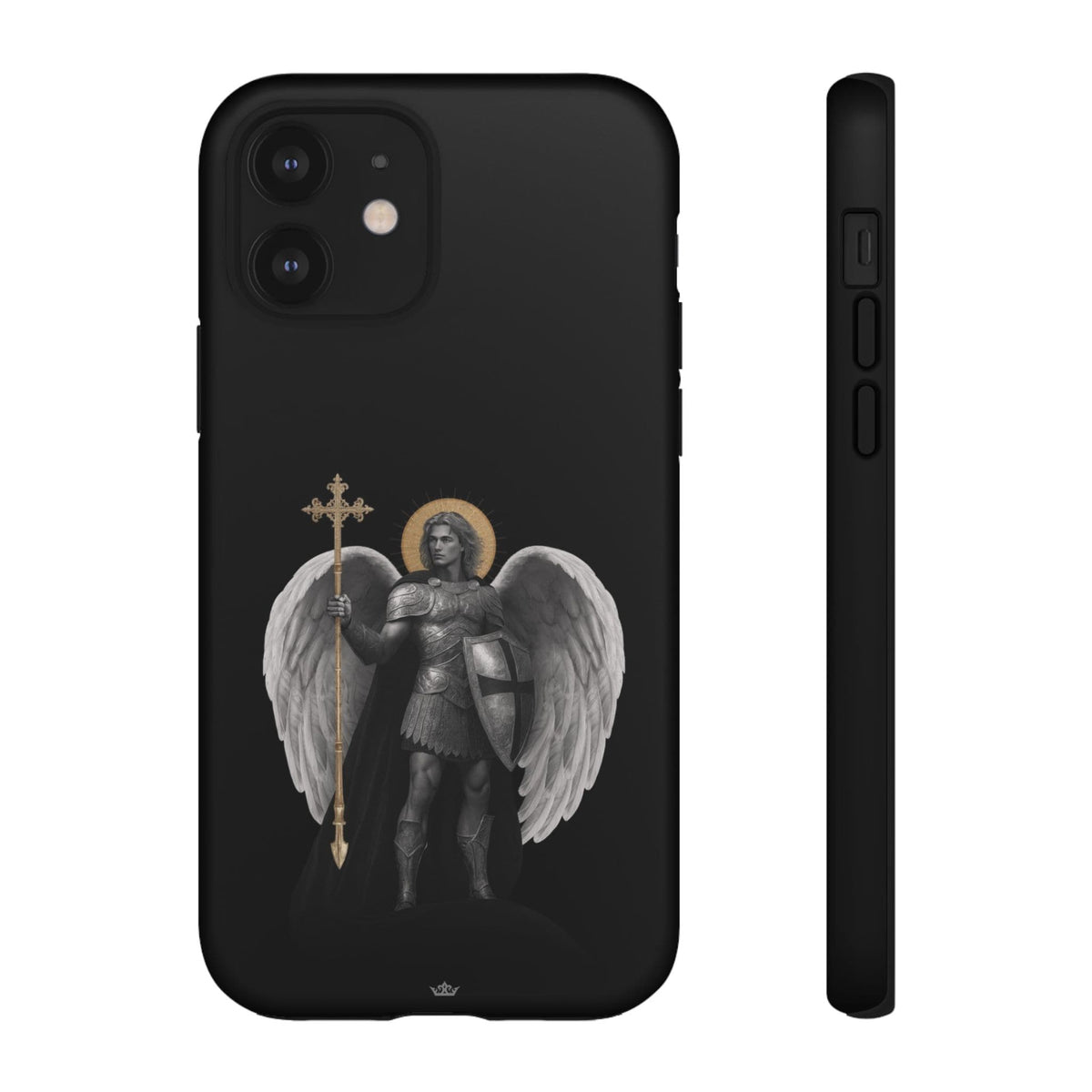 St. Michael the Archangel Victorious Hard Phone Case (Dark Night) Copyright VENXARA