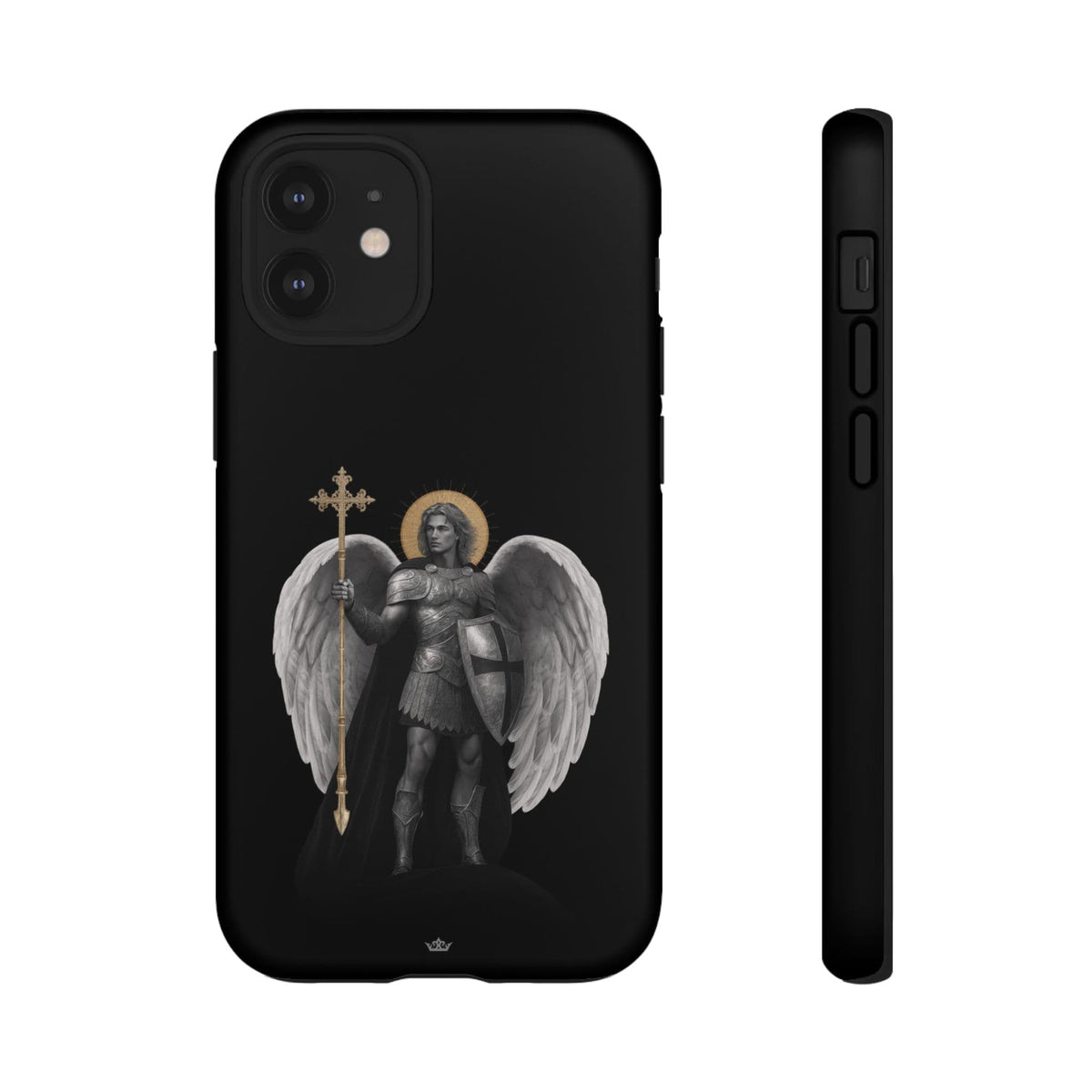 St. Michael the Archangel Victorious Hard Phone Case (Dark Night) Copyright VENXARA