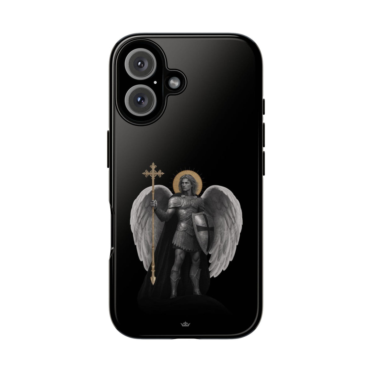 St. Michael the Archangel Victorious Hard Phone Case (Dark Night) Copyright VENXARA