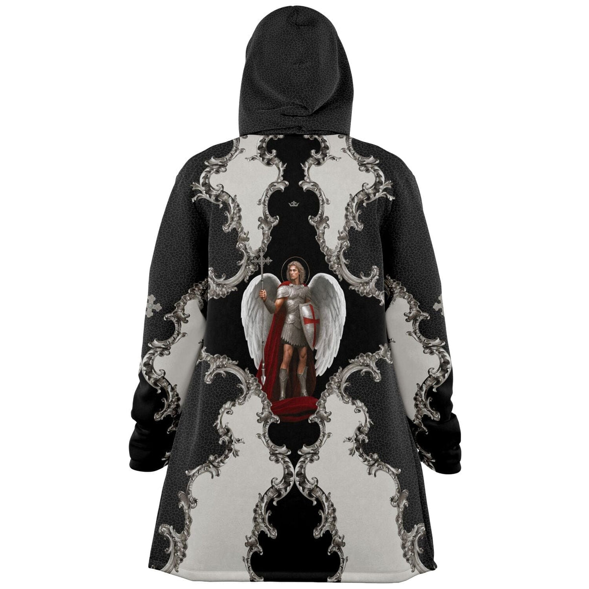 St. Michael the Archangel Victorious Microfleece Cloak (Baroque Leopard) Copyright VENXARA