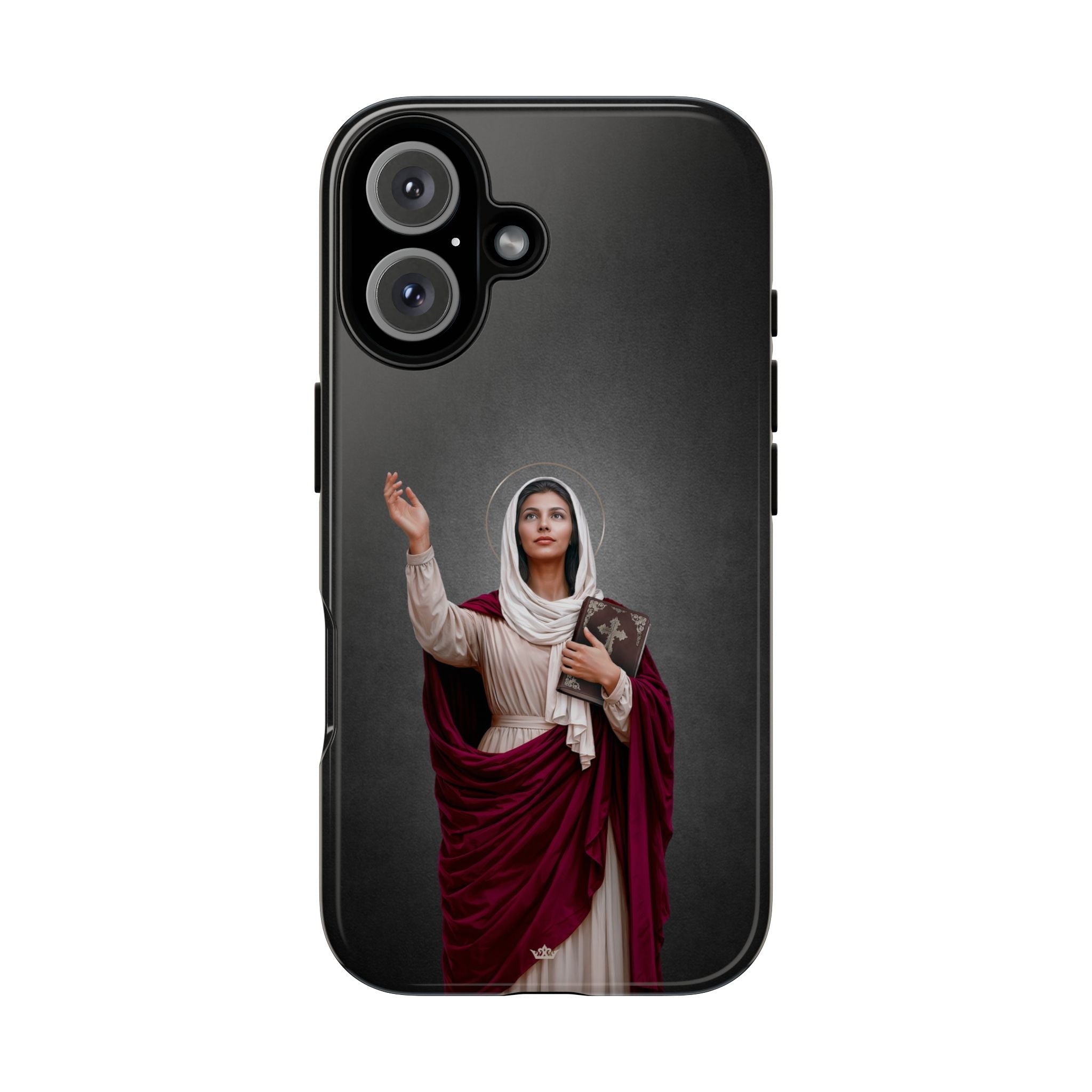 St. Monica Hard Phone Case (Dark) - Venxara