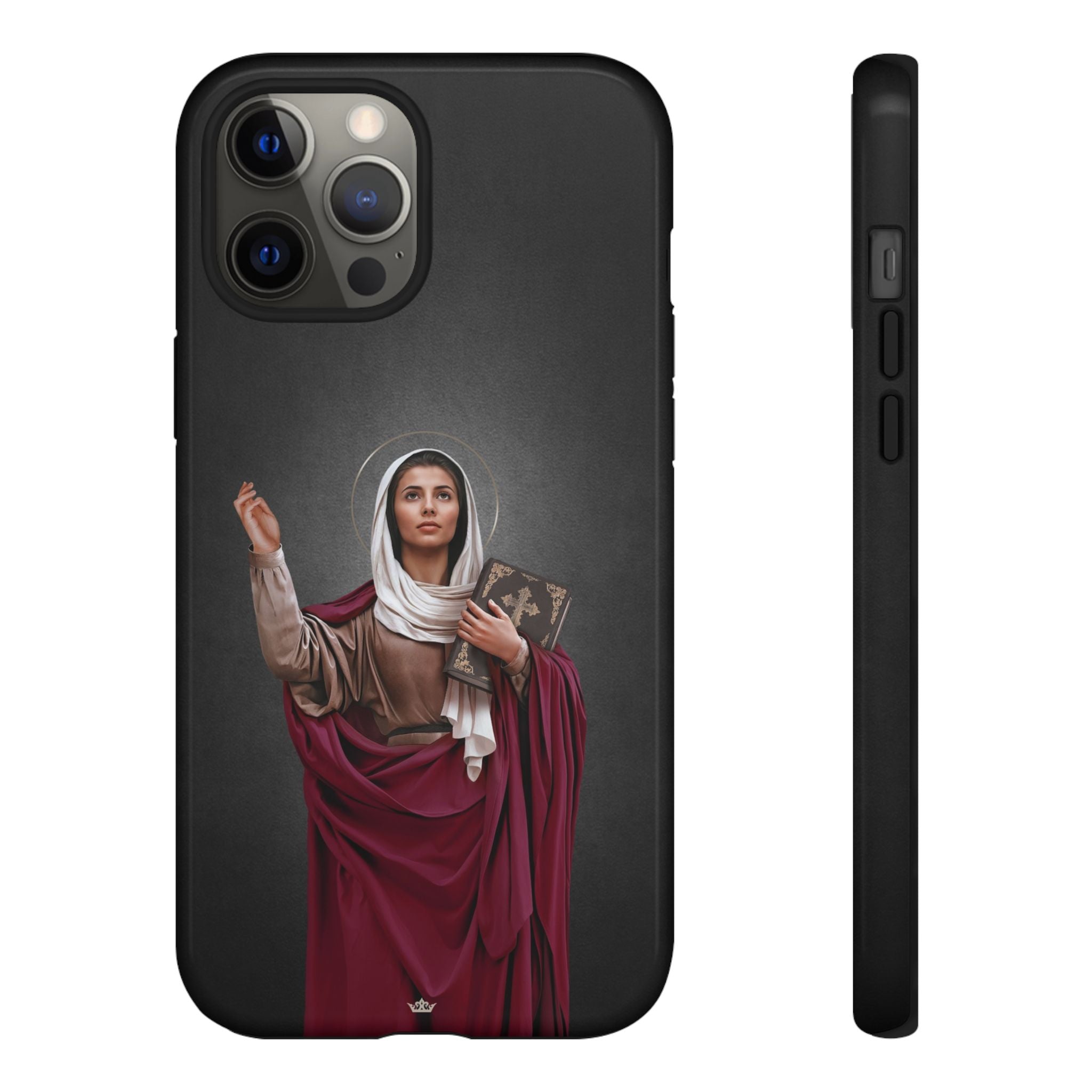 St. Monica Hard Phone Case (Dark) - VENXARA®