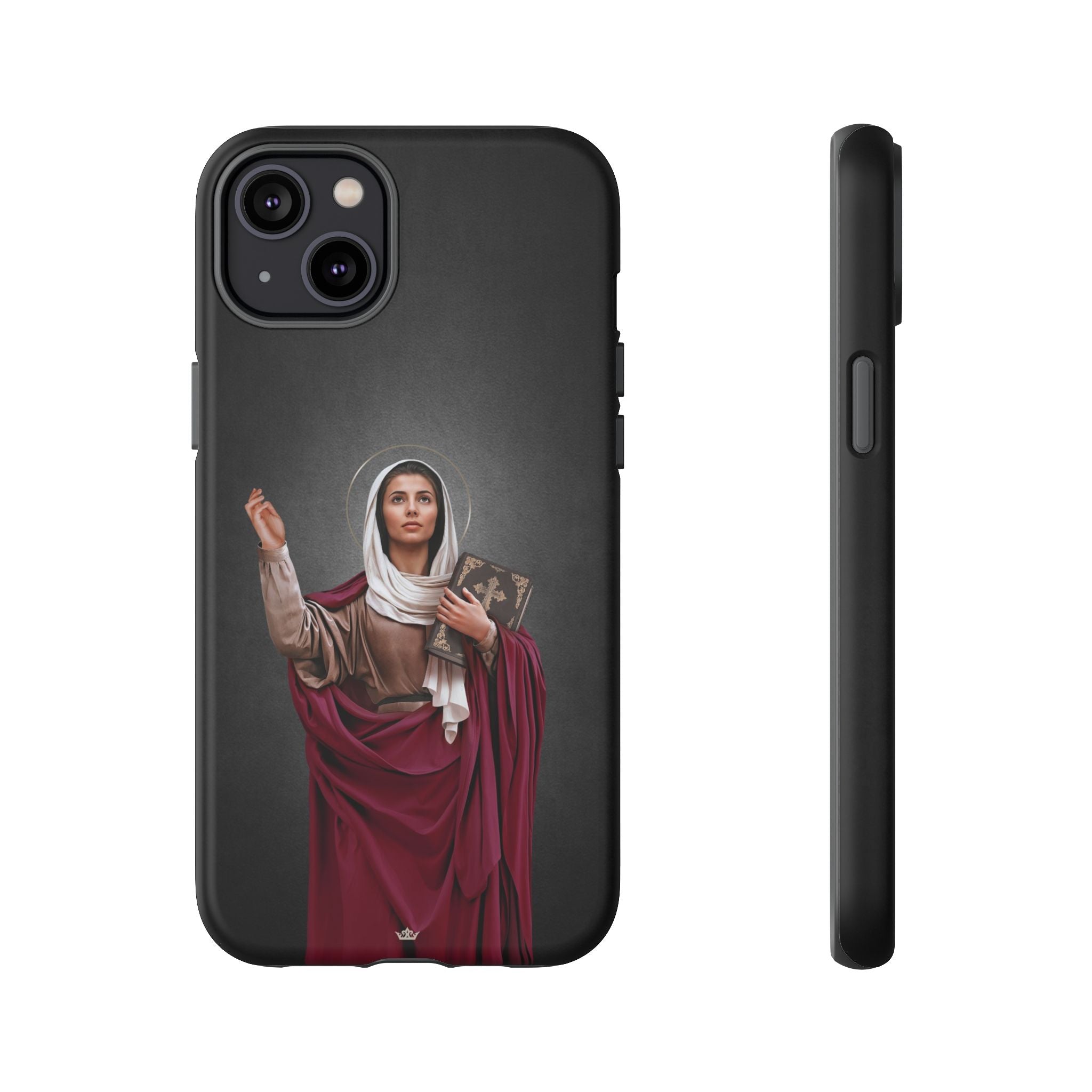 St. Monica Hard Phone Case (Dark) - VENXARA®
