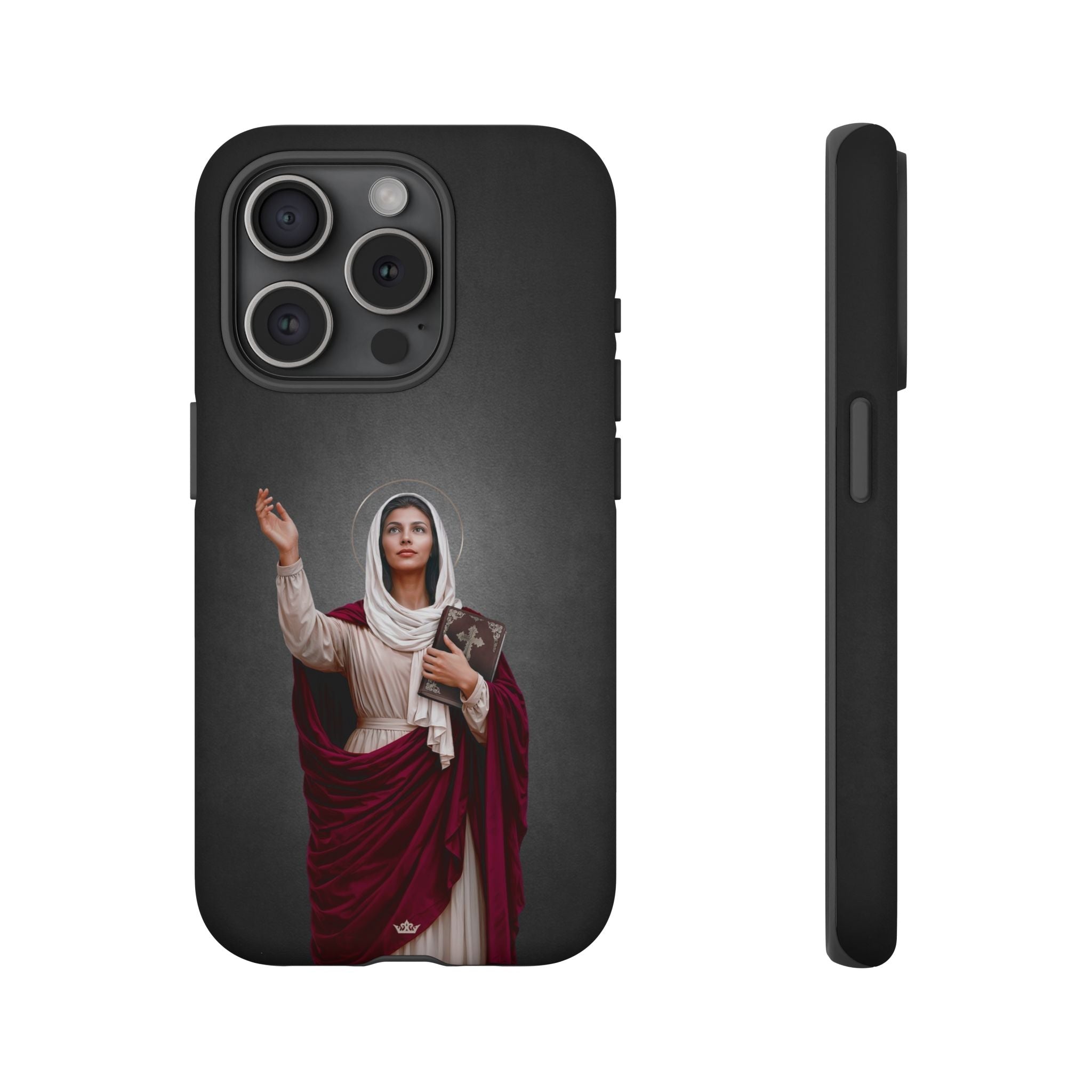 St. Monica Hard Phone Case (Dark) - Venxara