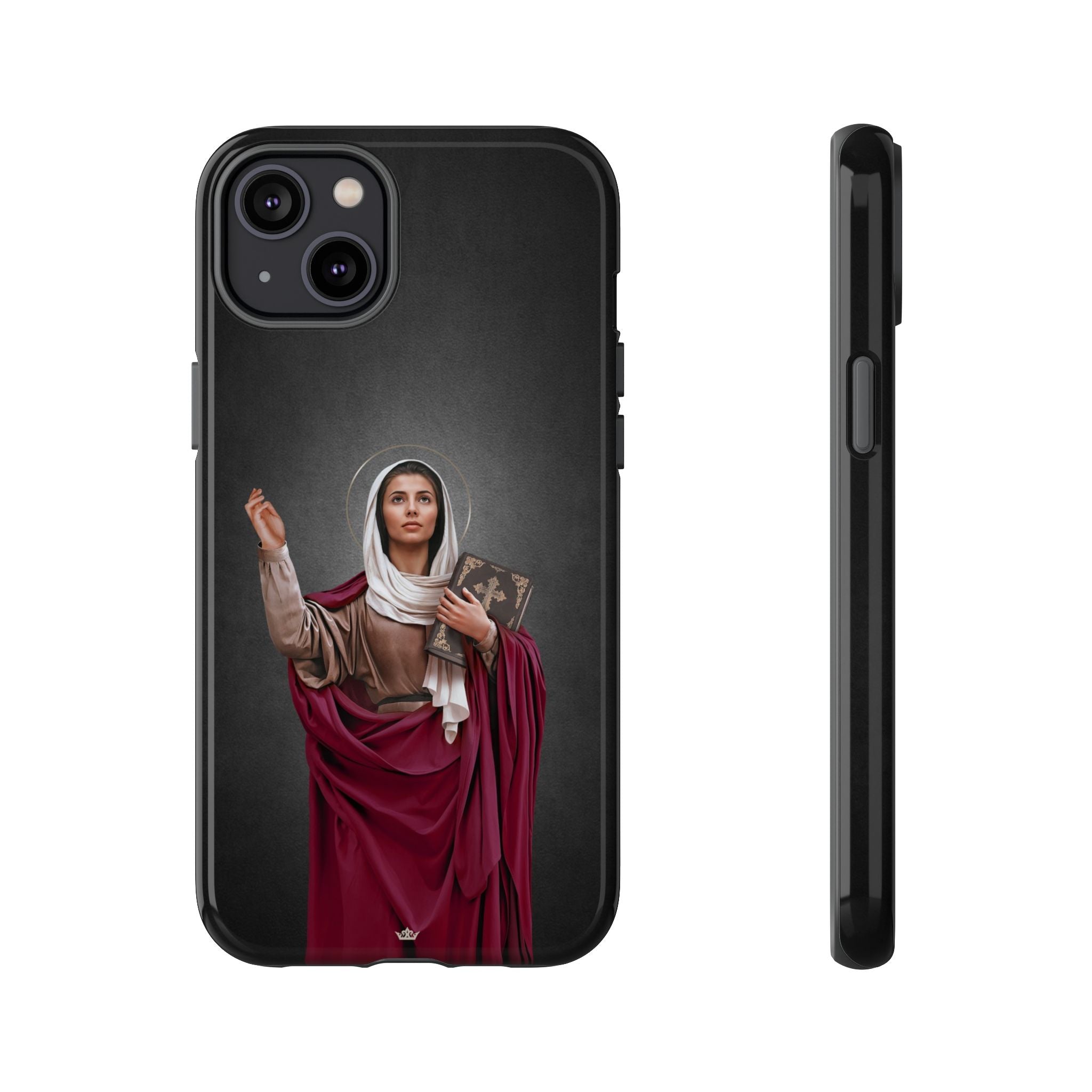St. Monica Hard Phone Case (Dark) - VENXARA®