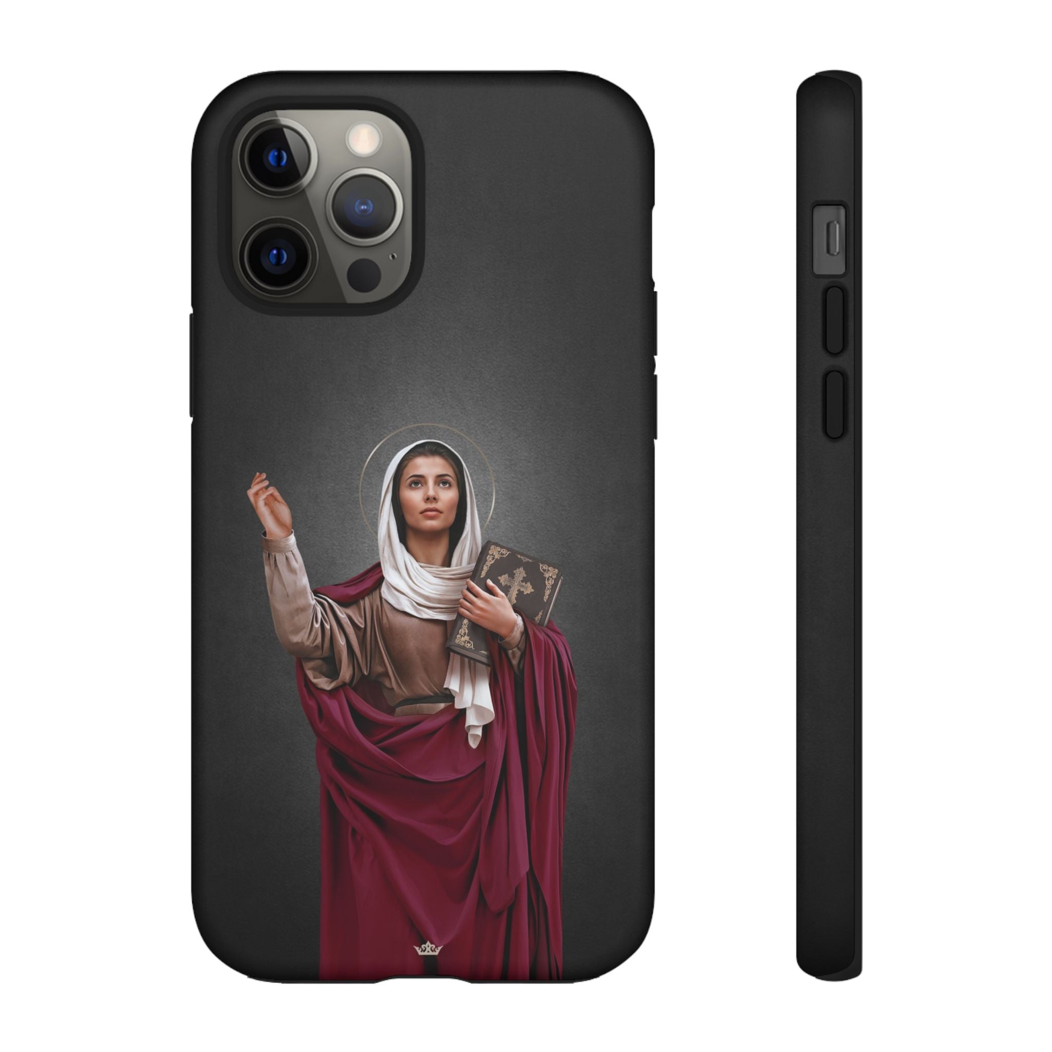St. Monica Hard Phone Case (Dark) - VENXARA®