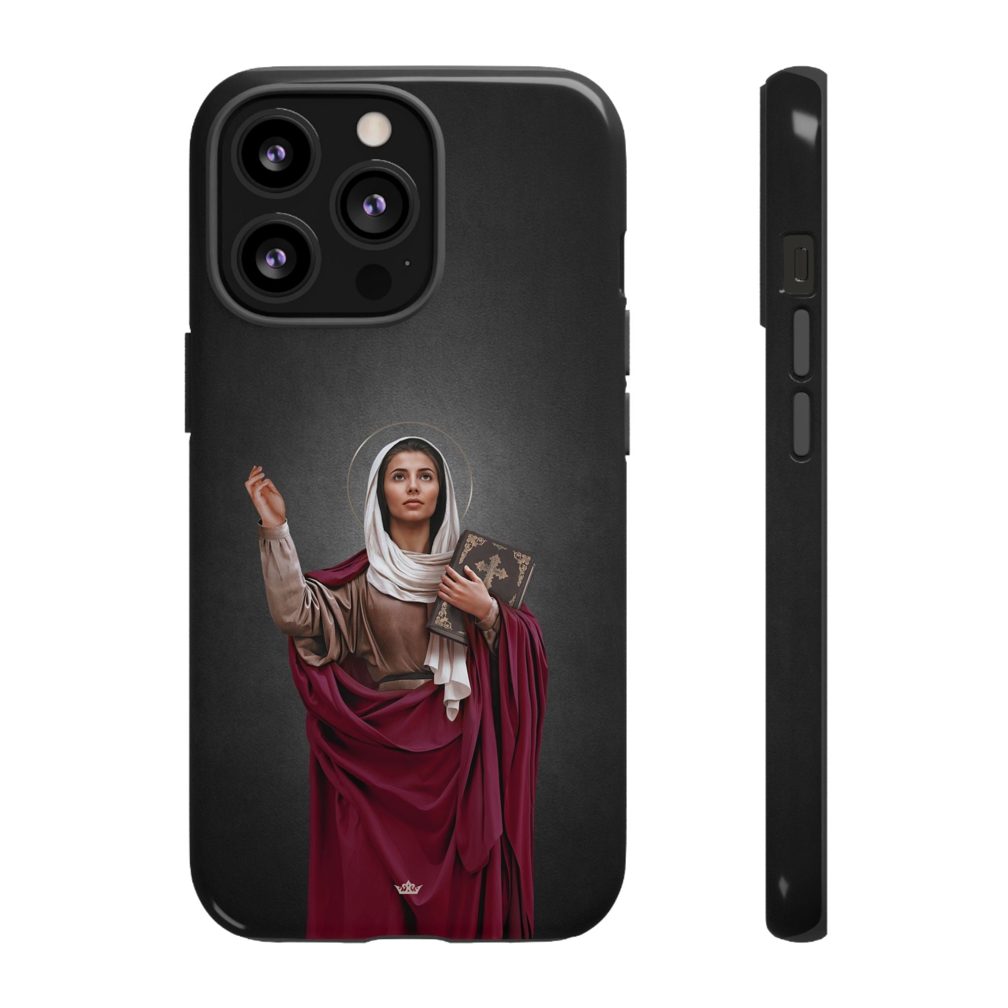 St. Monica Hard Phone Case (Dark) - VENXARA®