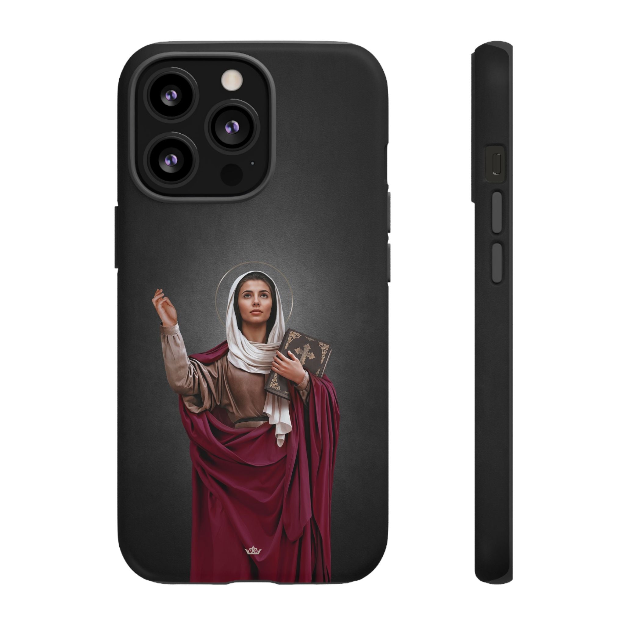 St. Monica Hard Phone Case (Dark) - VENXARA®